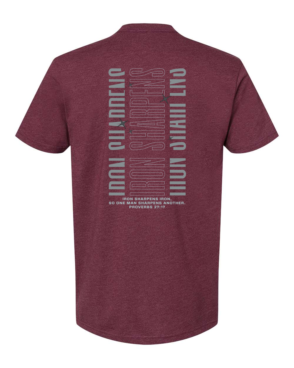 Forged Iron Sharpens Iron (Vertical) T-Shirt Heather Maroon (NL6210B)
Forged Men's Bible Study Pocket