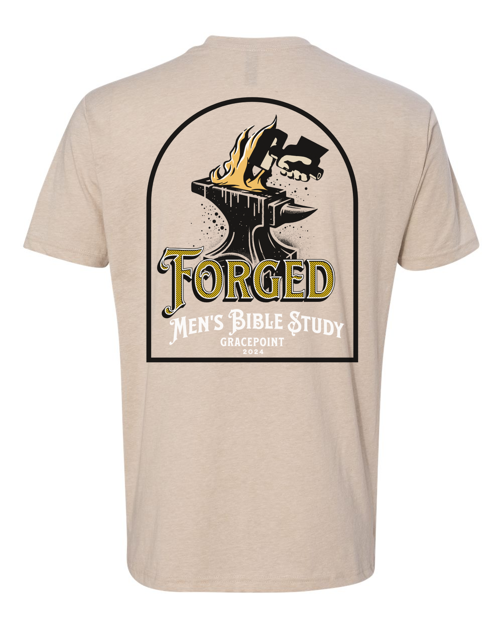 Forged Logo (Black) T-Shirt Cream (NL6210B)