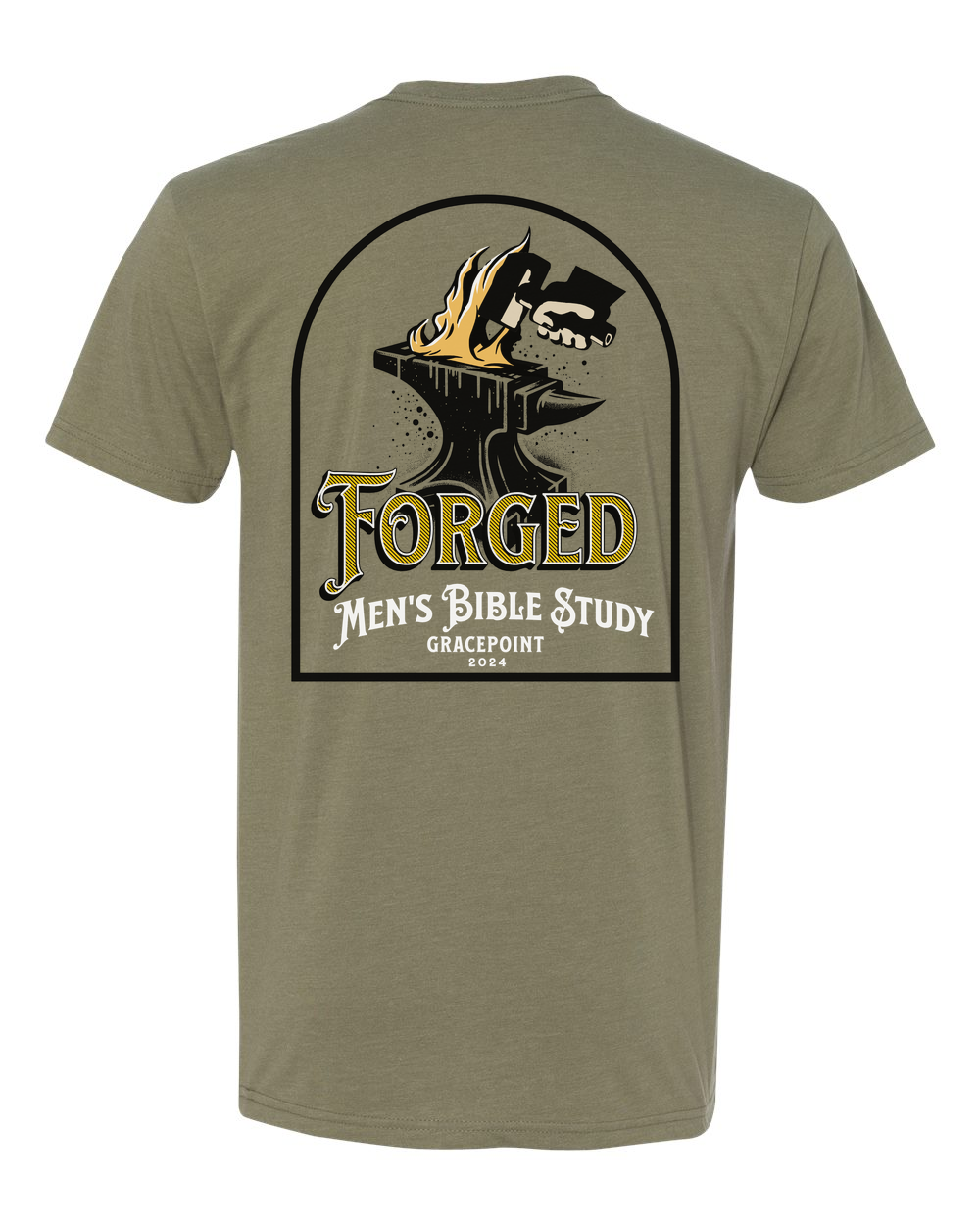 Forged Logo (Black) T-Shirt Light Olive (NL6210B)