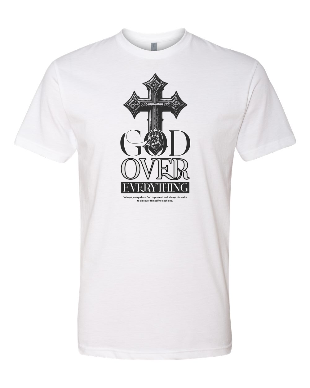 God Over Everything Men's T-Shirt White (NL6210)