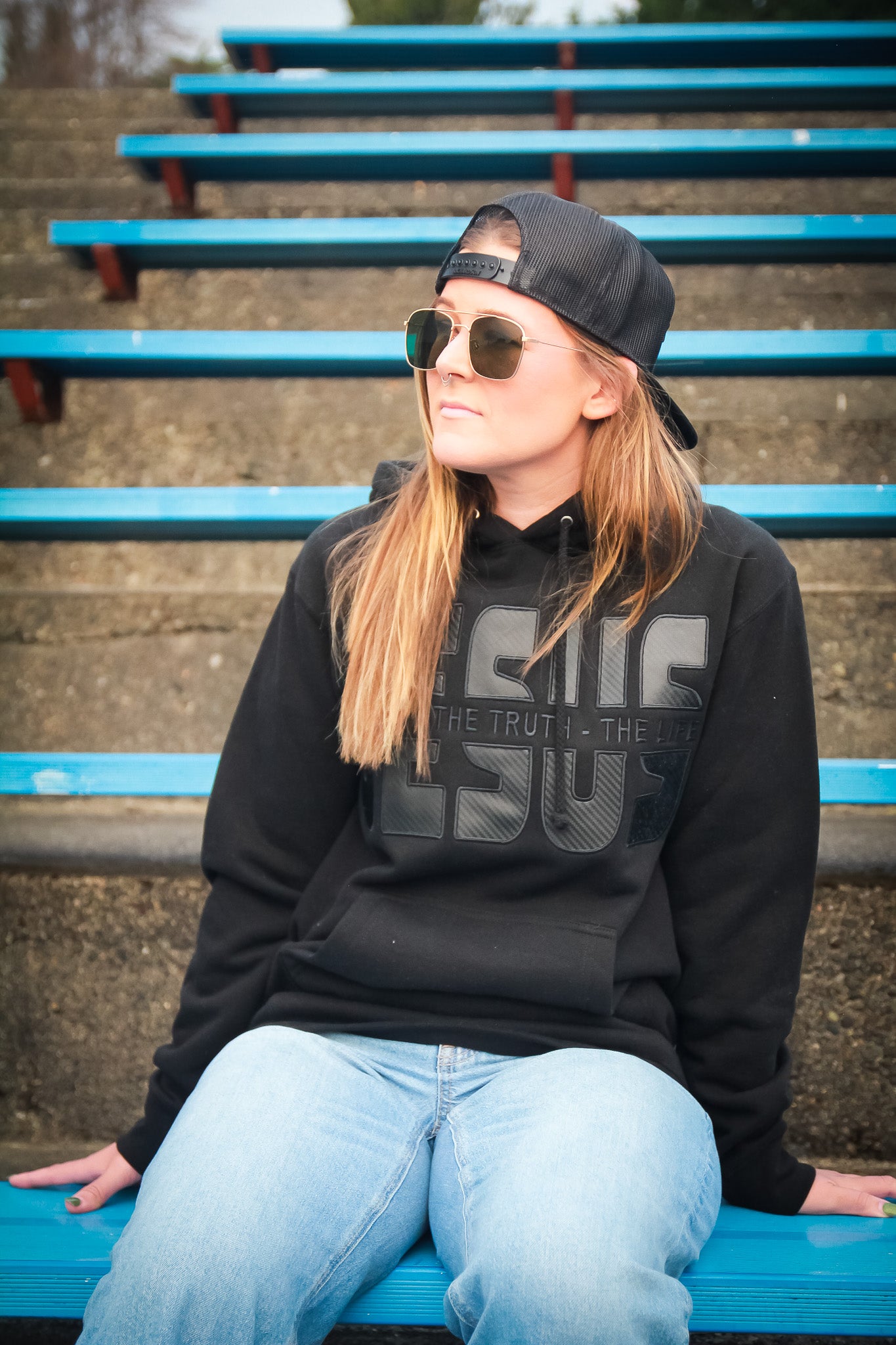 The Way The Truth The Life - Jesus - Hoodie - Black (TriSeven)