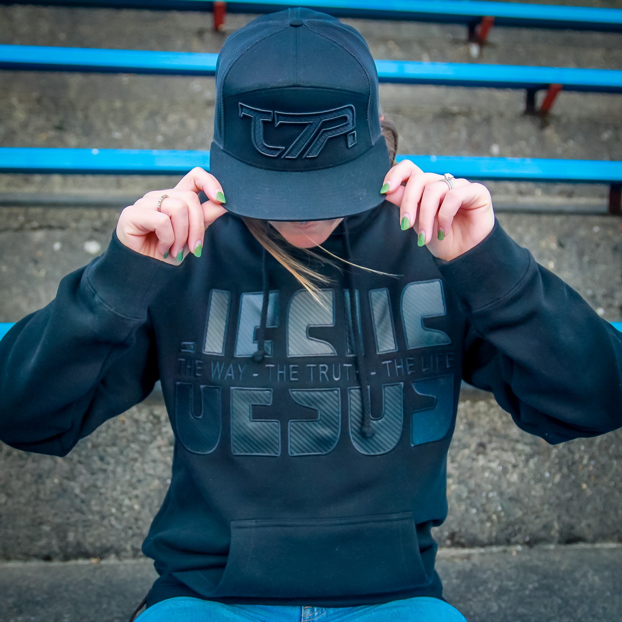The Way The Truth The Life - Jesus - Hoodie - Black (TriSeven)