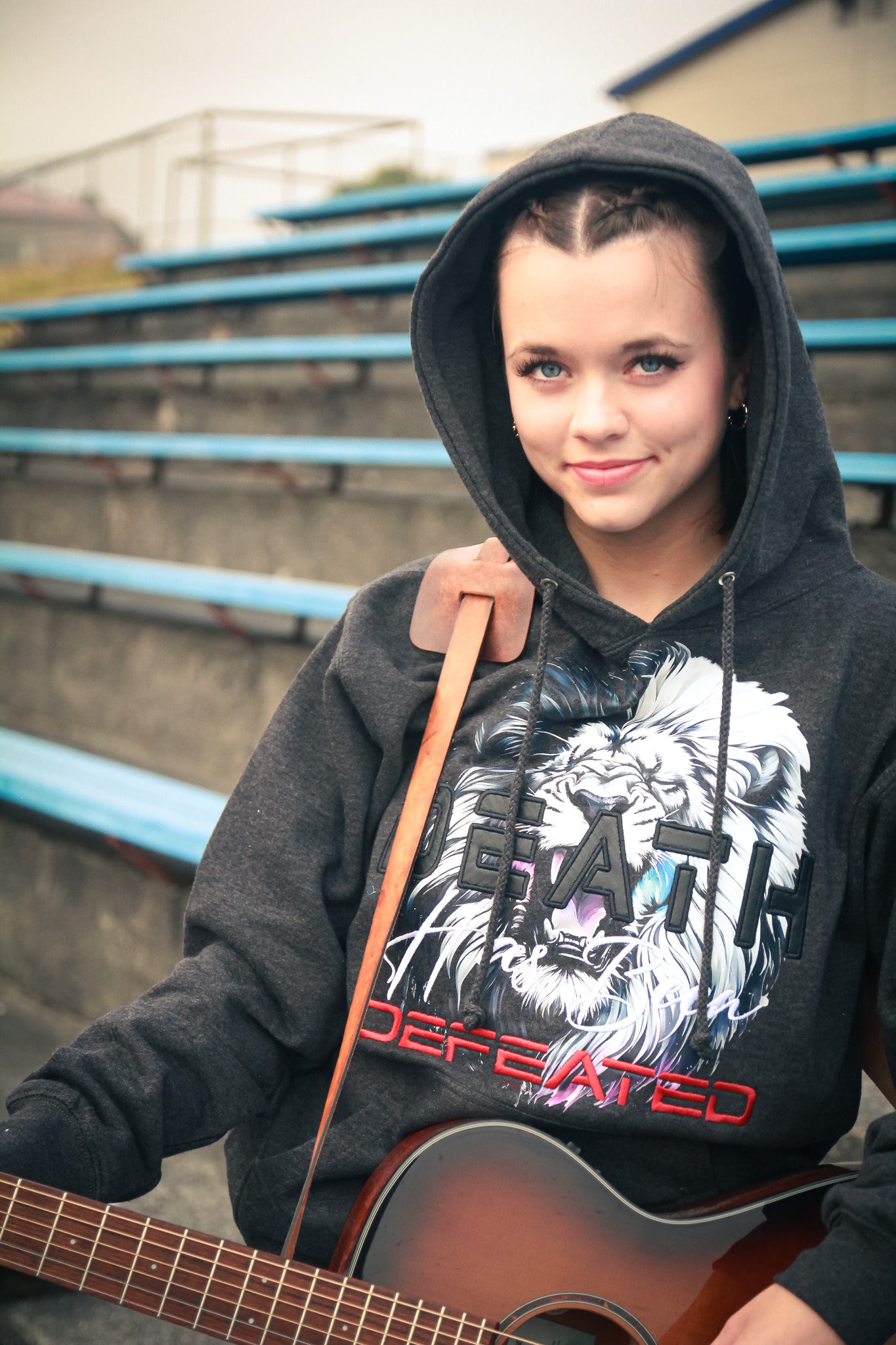 Death Has Been Defeated Hoodie -Charcoal Heather (TriSeven)