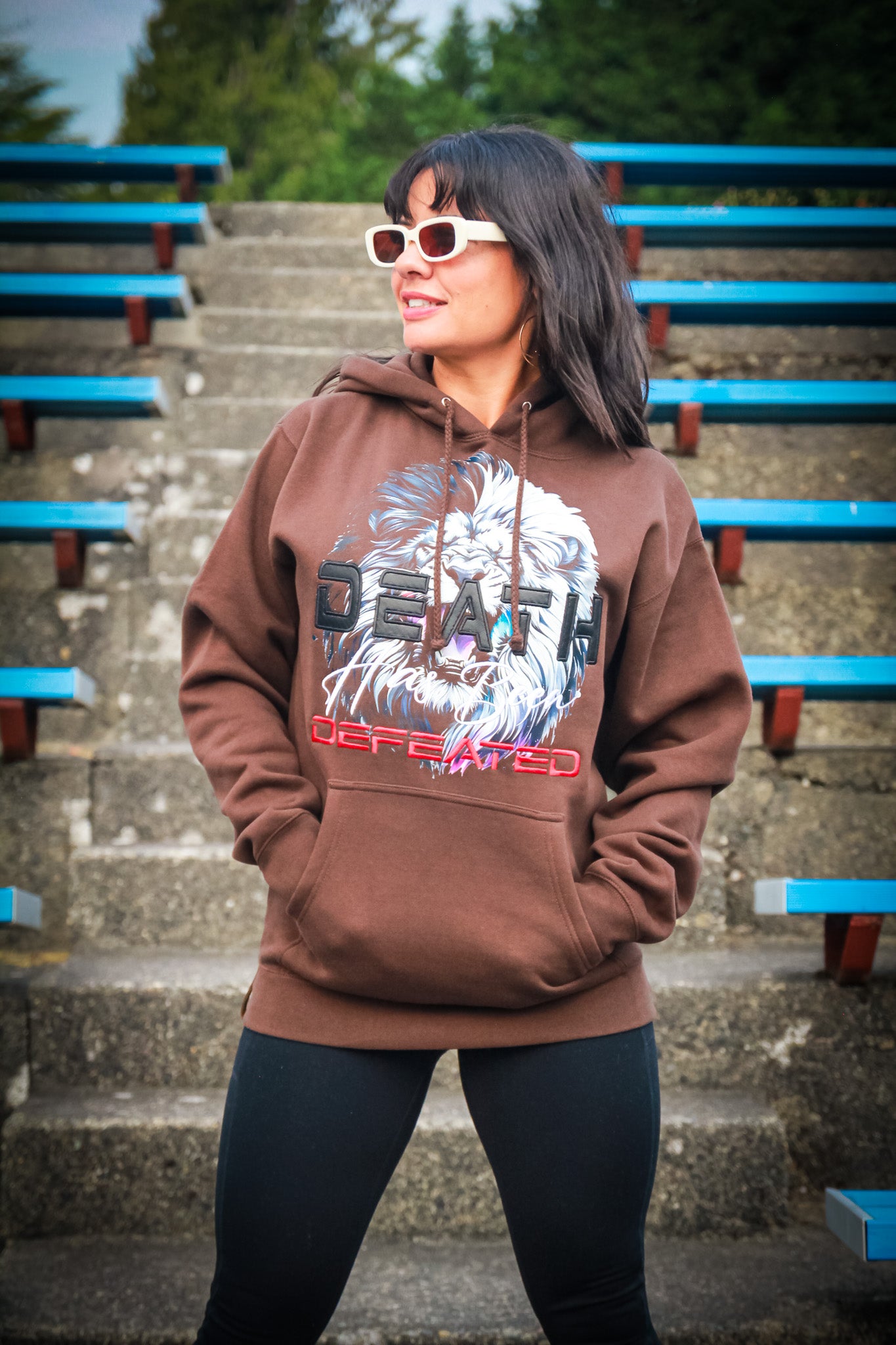 Death Has Been Defeated Hoodie -Chocolate Brown (TriSeven)