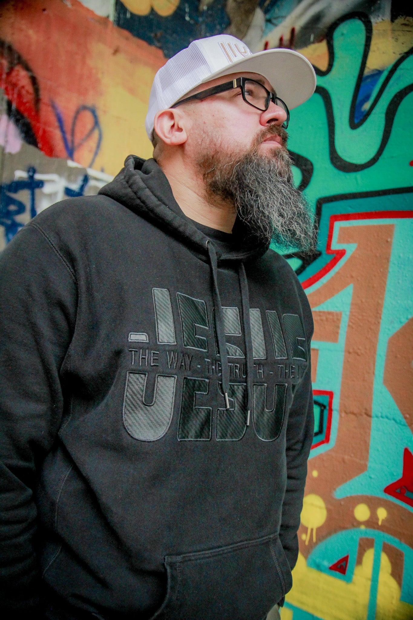 The Way The Truth The Life - Jesus - Hoodie - Black (TriSeven)