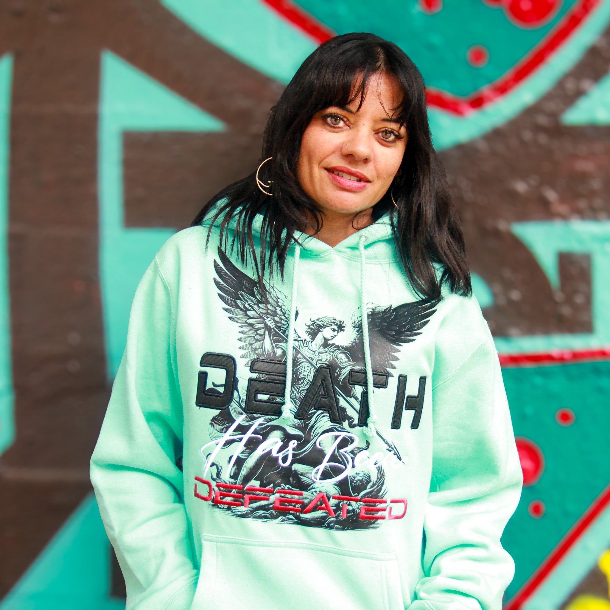 Death Has Been Defeated Hoodie - Mint (TriSeven)