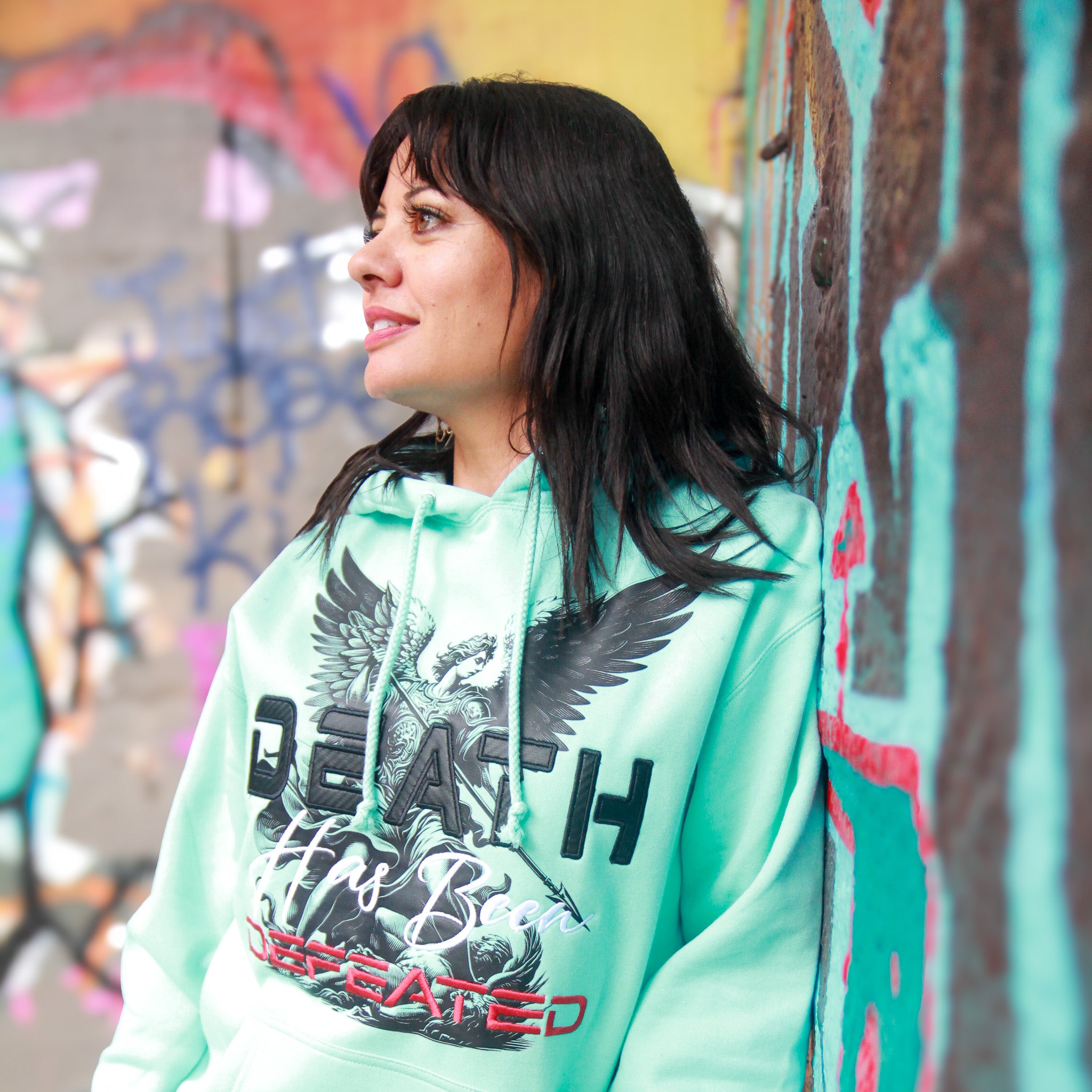 Death Has Been Defeated Hoodie - Mint (TriSeven)