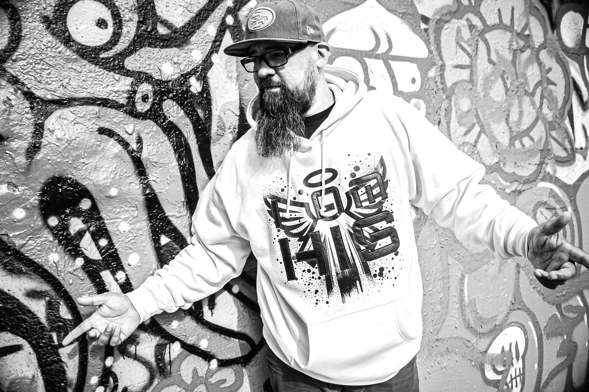 I am HIS Hoodie - Embroidered - Bone (Vanilla) (TriSeven)