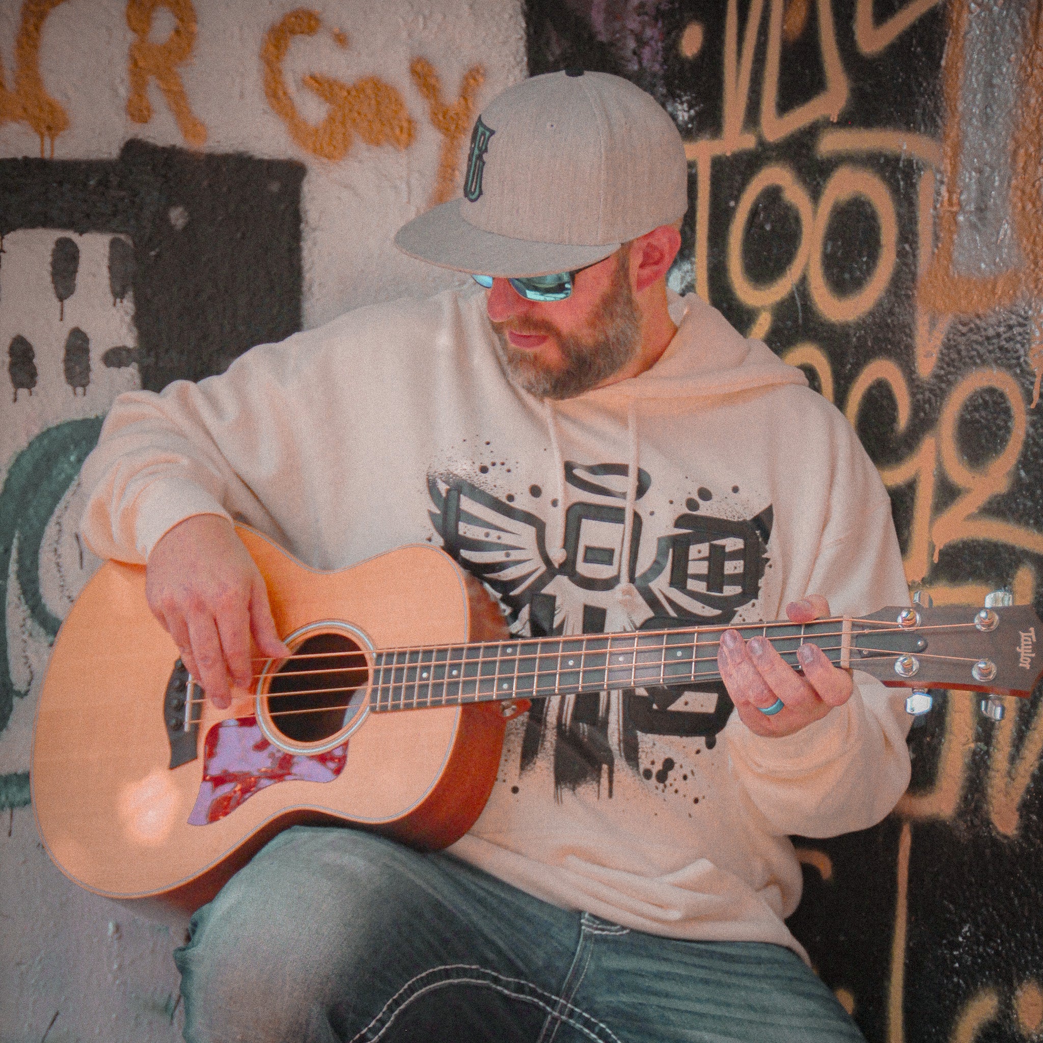 I am HIS Hoodie - Embroidered - Bone (Vanilla) (TriSeven)