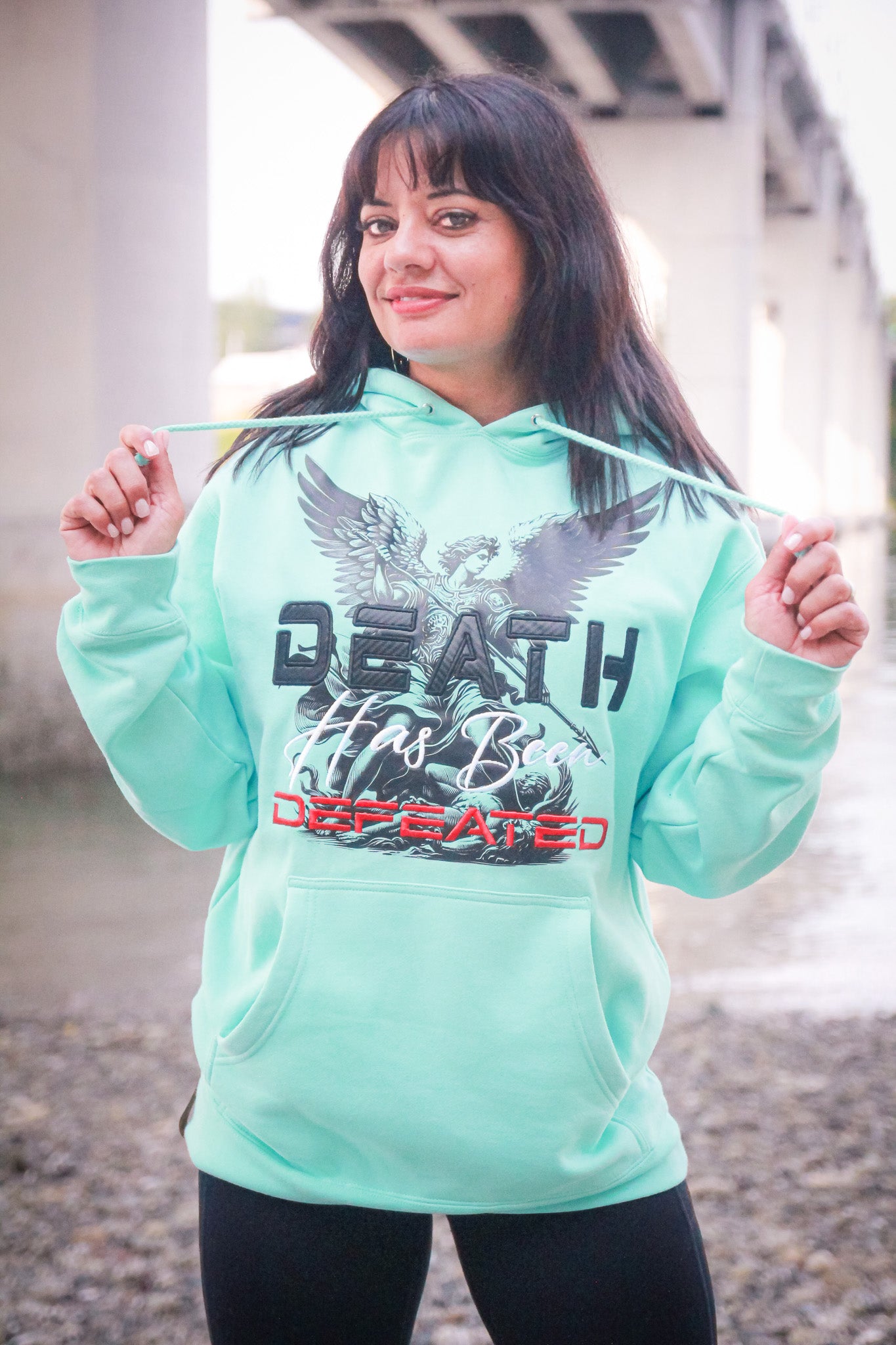 Death Has Been Defeated Hoodie - Mint (TriSeven)