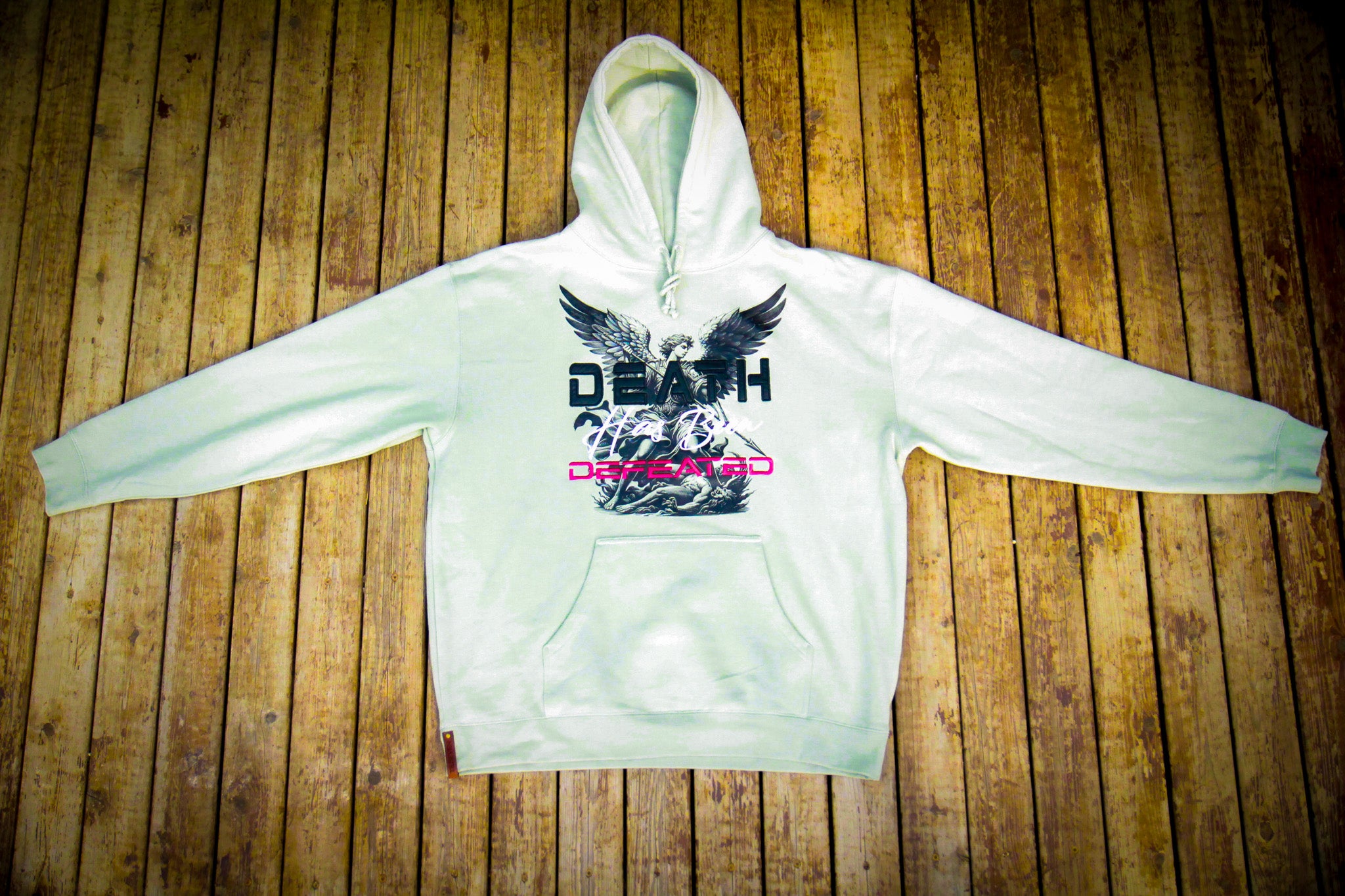 Death Has Been Defeated Hoodie - Dusty Sage Green (TriSeven)