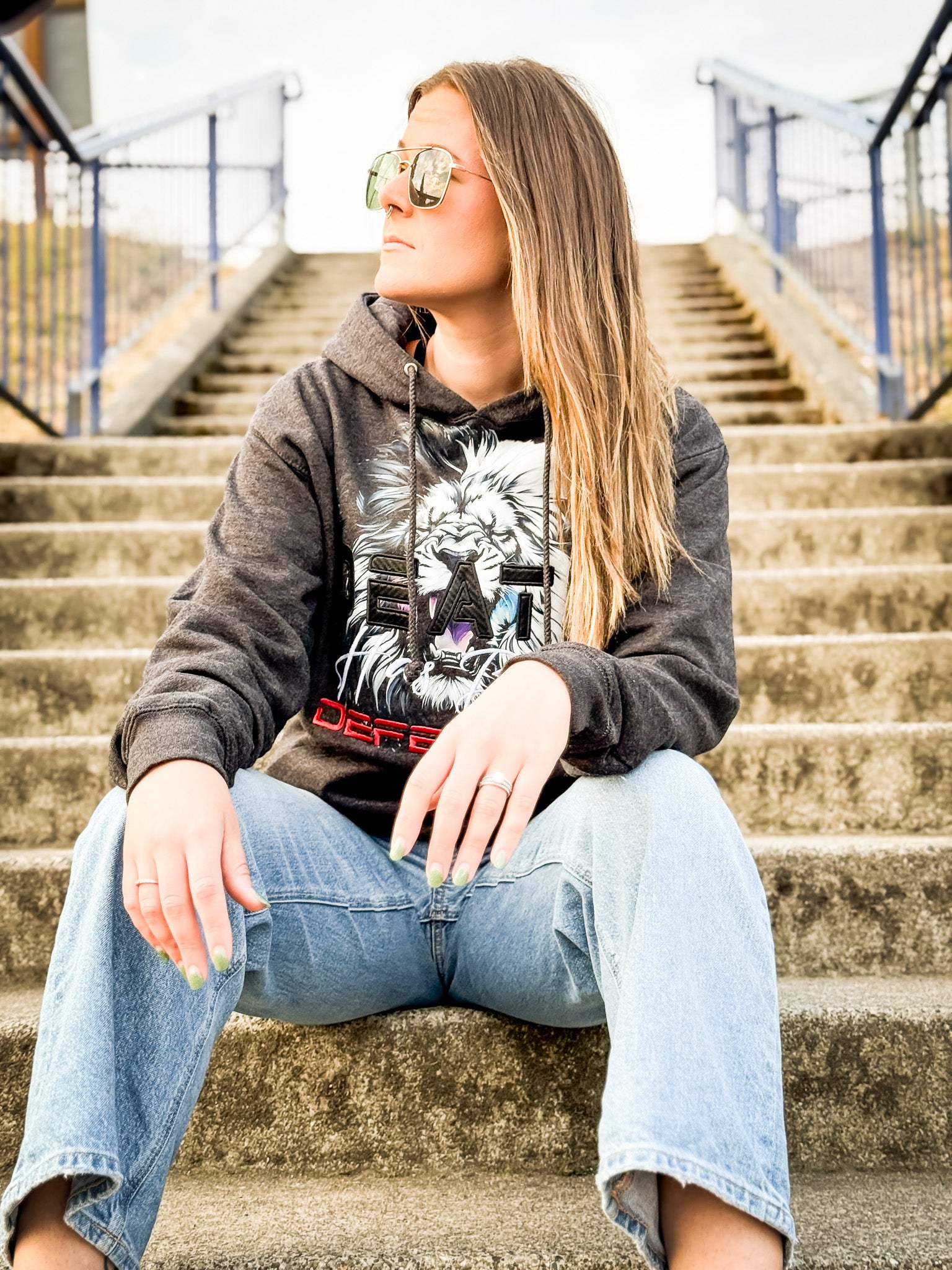 Death Has Been Defeated Hoodie -Charcoal Heather (TriSeven)