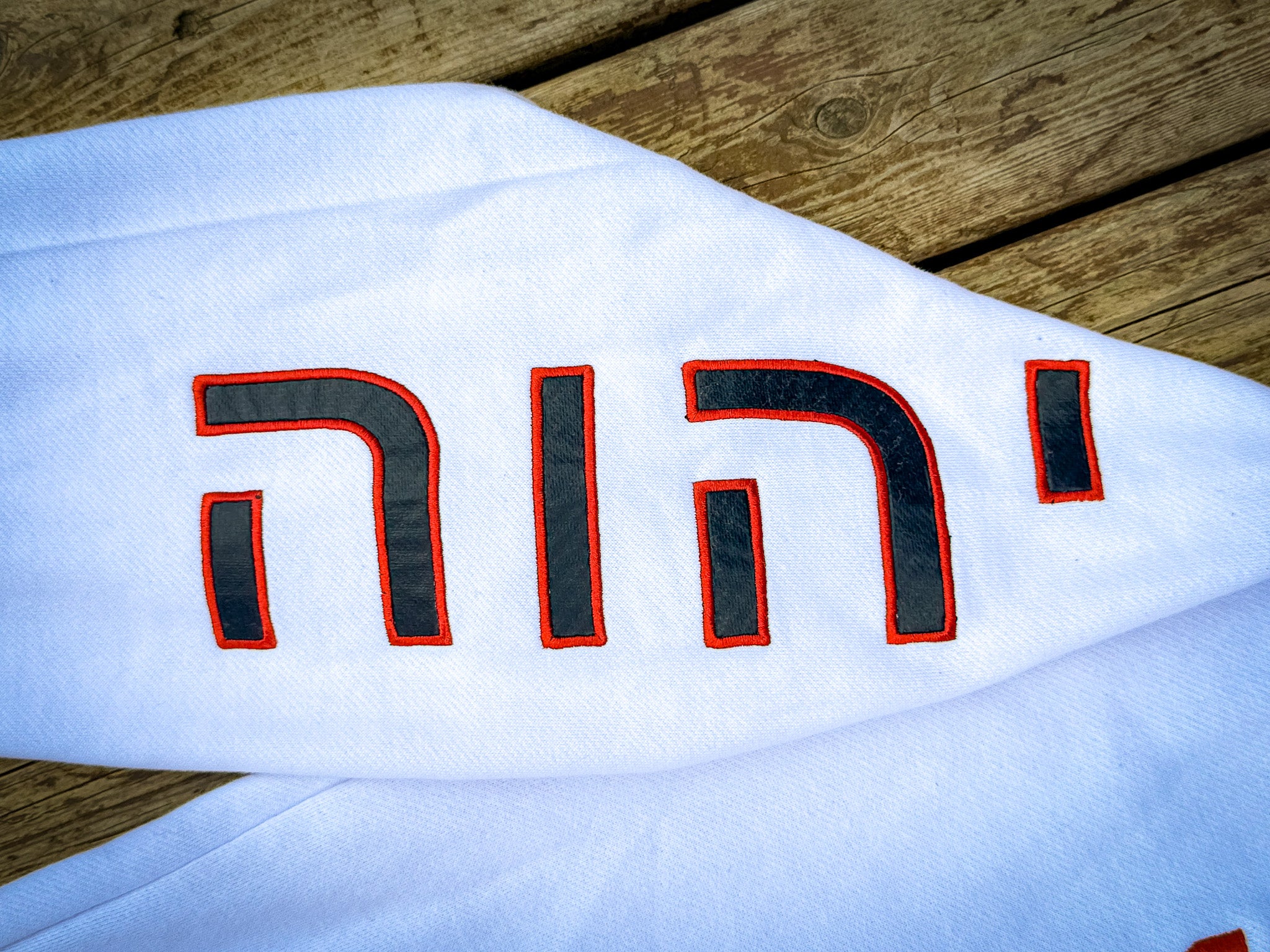 Yahweh Saves Hoodie - White (TriSeven)