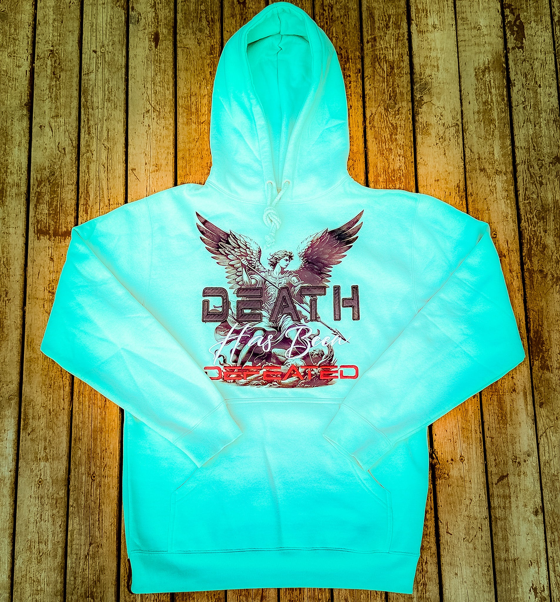 Death Has Been Defeated Hoodie - Mint (TriSeven)