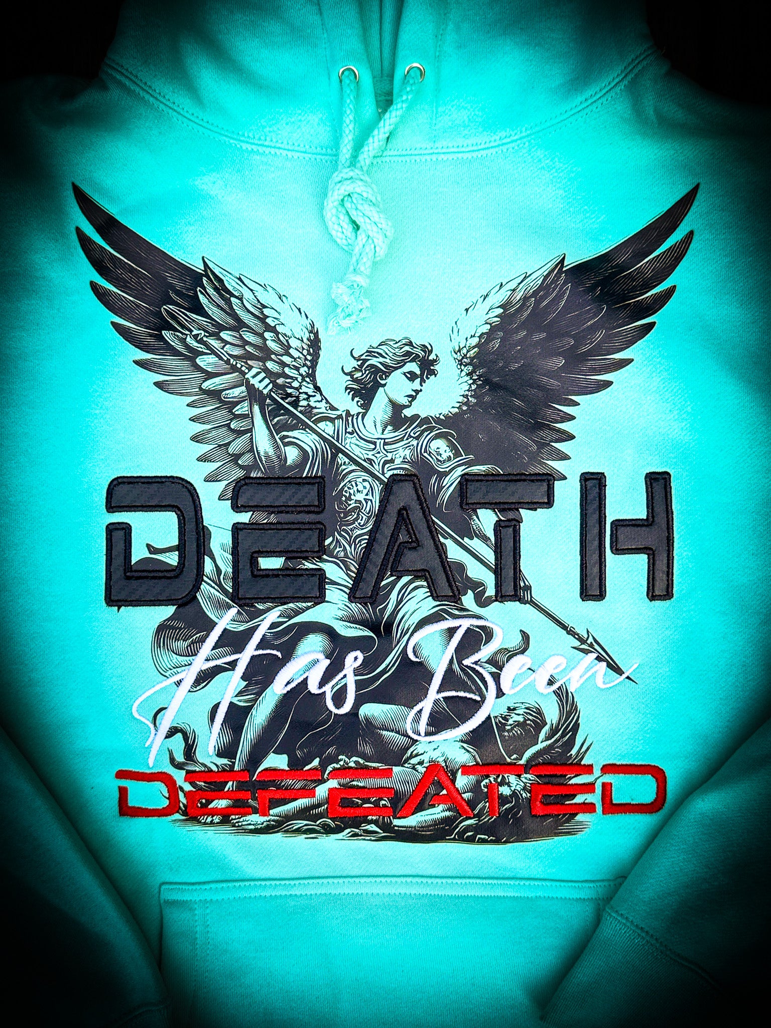 Death Has Been Defeated Hoodie - Mint (TriSeven)