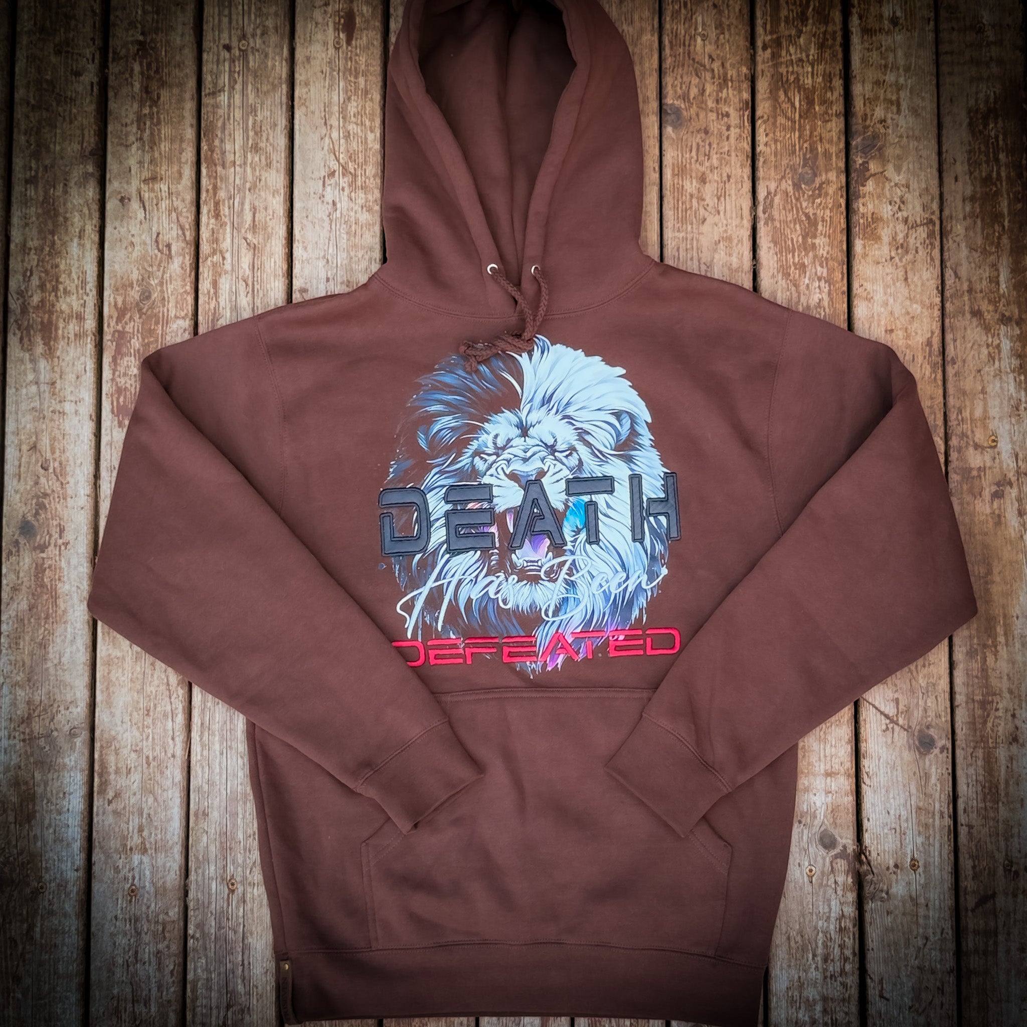 Death Has Been Defeated Hoodie -Chocolate Brown (TriSeven)