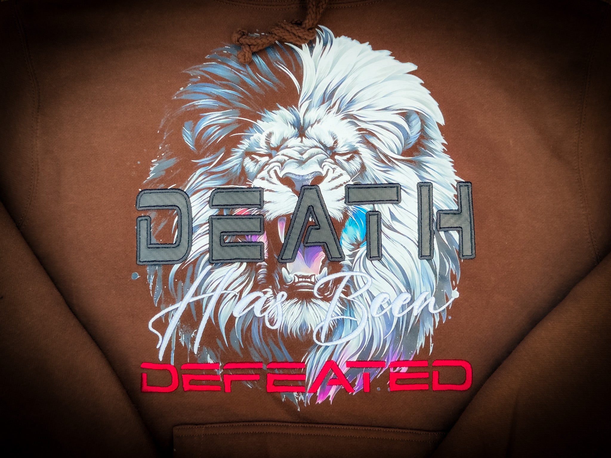 Death Has Been Defeated Hoodie -Chocolate Brown (TriSeven)