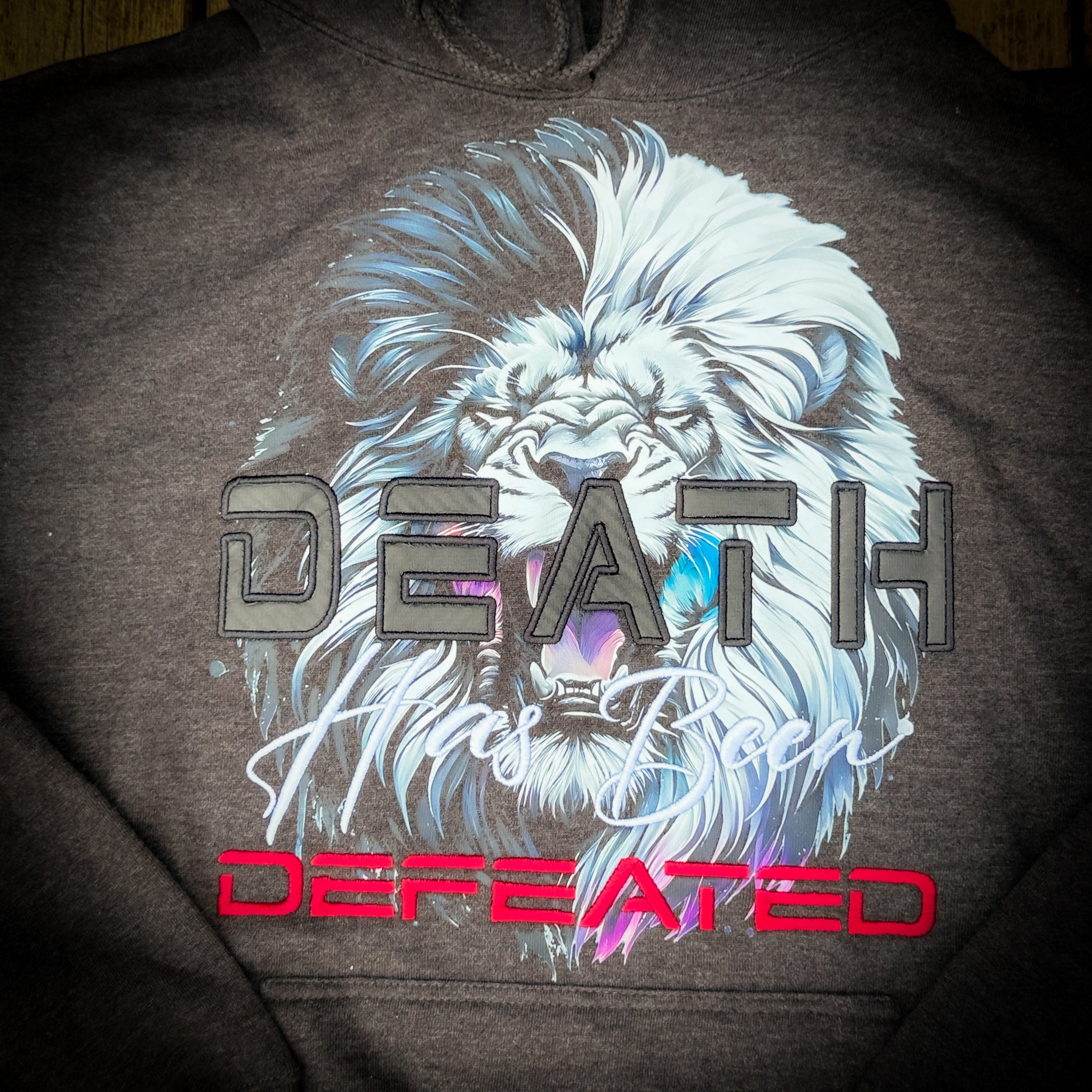Death Has Been Defeated Hoodie -Charcoal Heather (TriSeven)