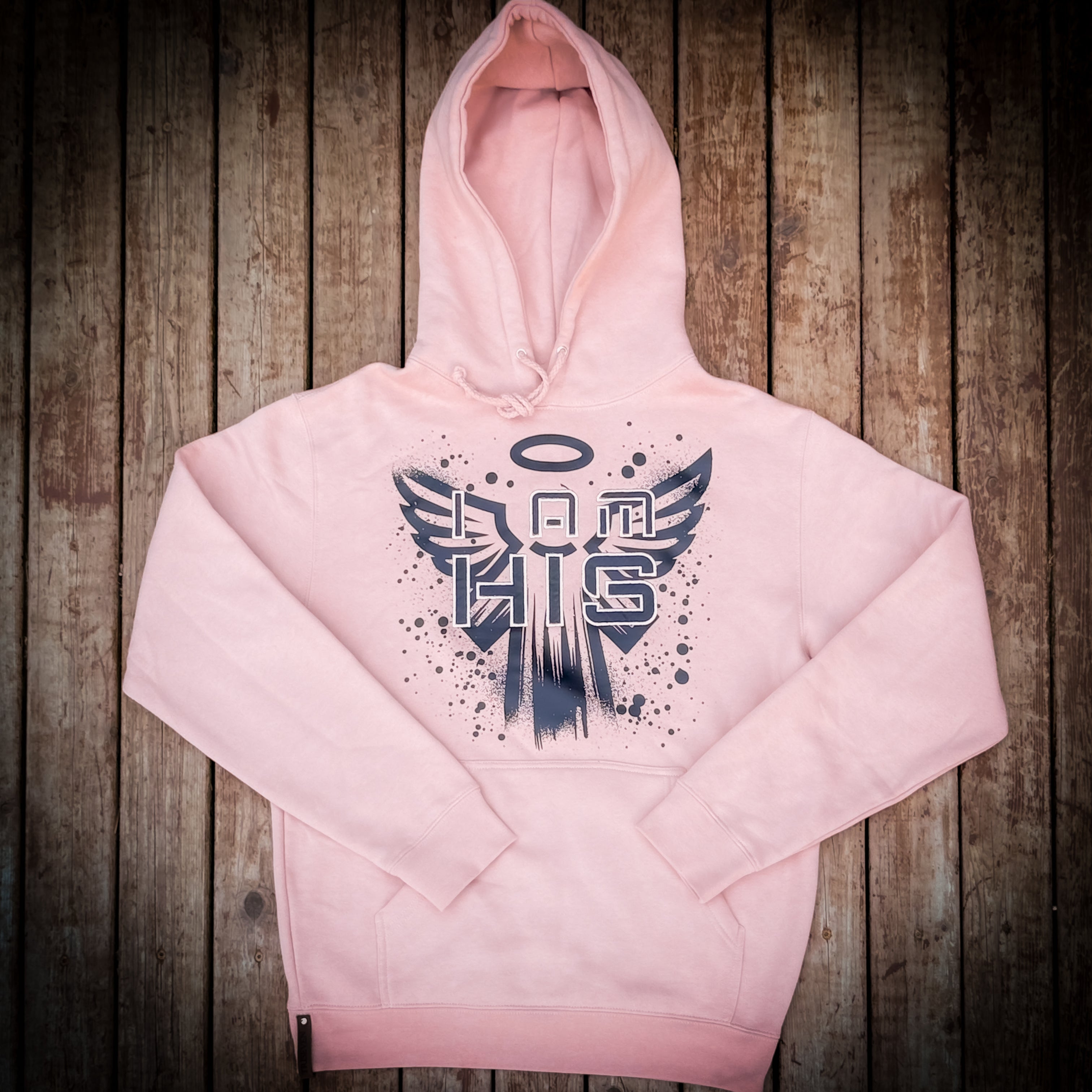 I am HIS Hoodie - Embroidered - Dusty Pink (TriSeven)