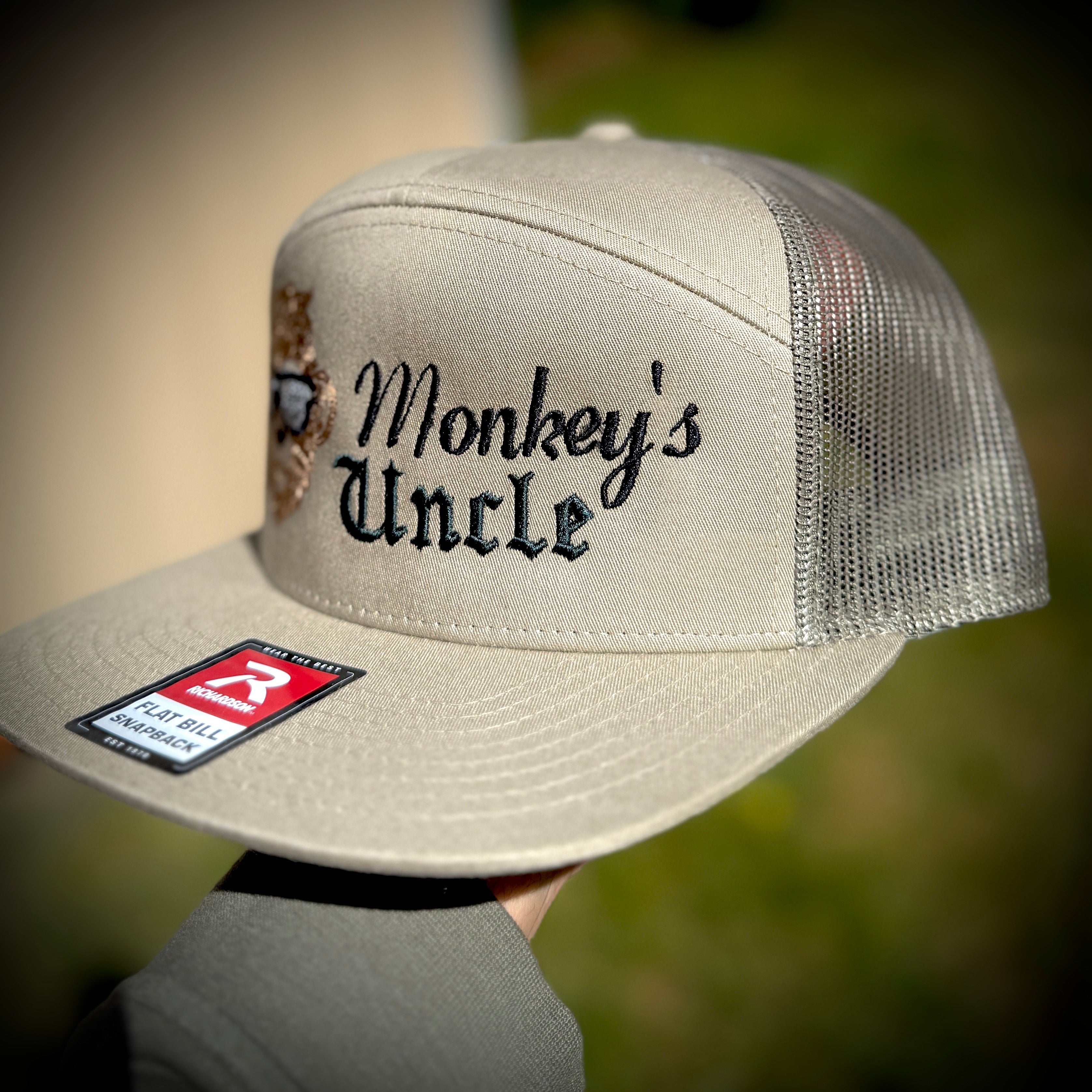 Monkeys Uncle Seven Panel Trucker Cap For The Uncles