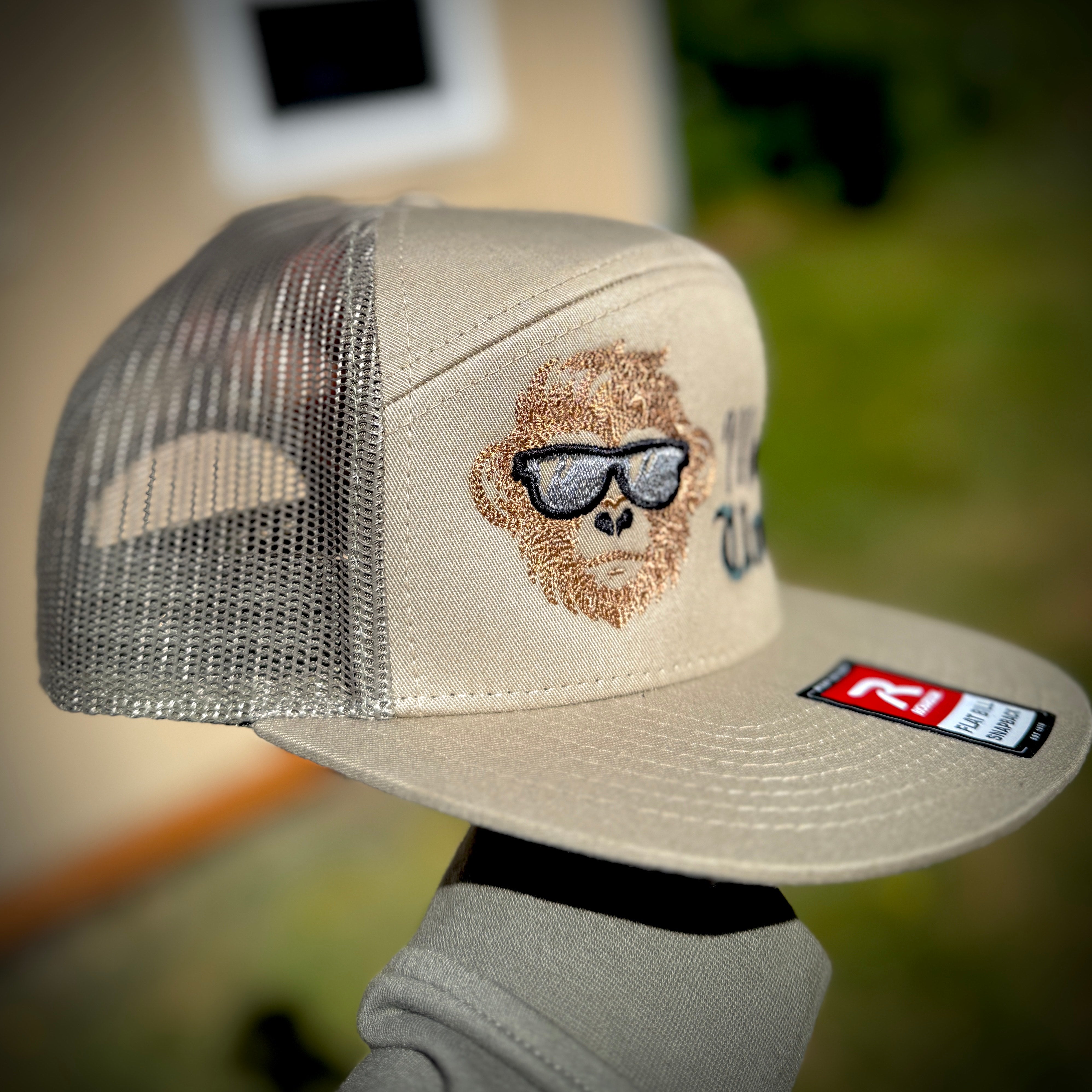 Monkeys Uncle Seven Panel Trucker Cap For The Uncles