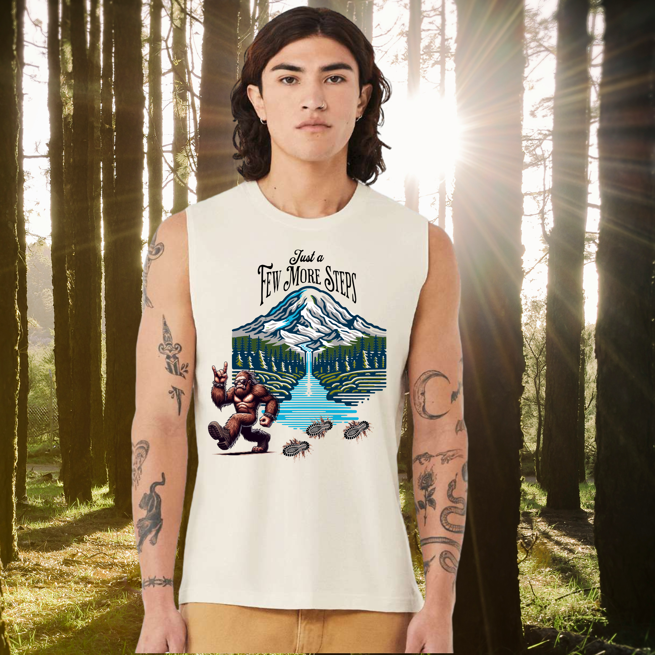 Just a few More Steps Hiking Tank (BC3483) - Shirtify