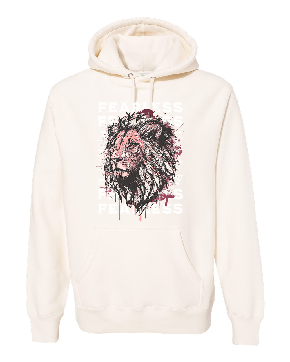 Fearless Fade w/ Lion Overlay Hoodie - Shirtify
