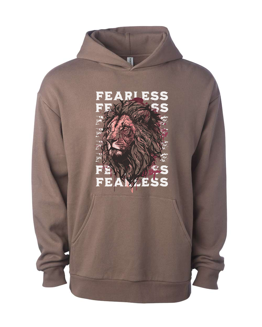 Fearless Fade w/ Lion Overlay Hoodie - Shirtify