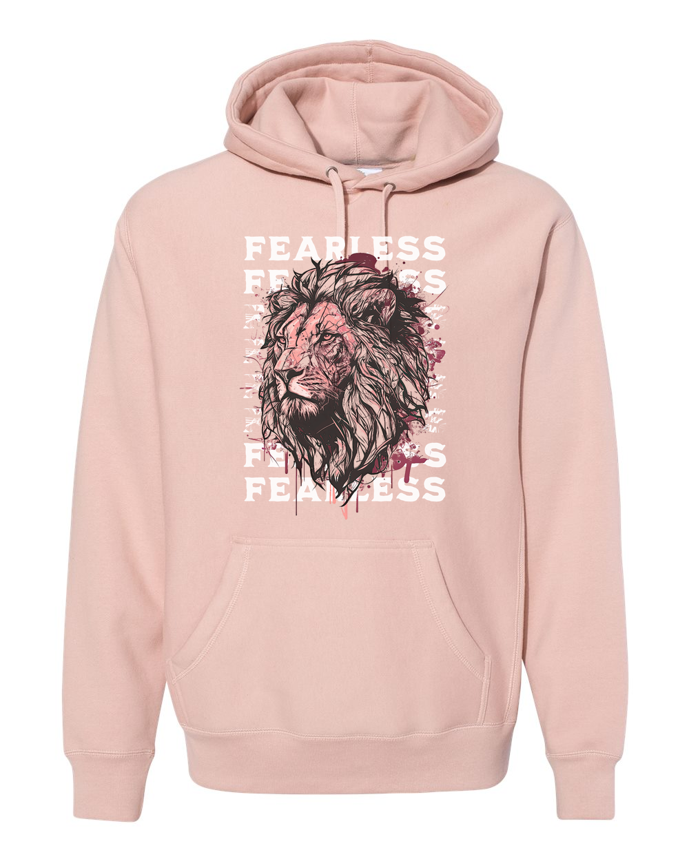 Fearless Fade w/ Lion Overlay Hoodie - Shirtify