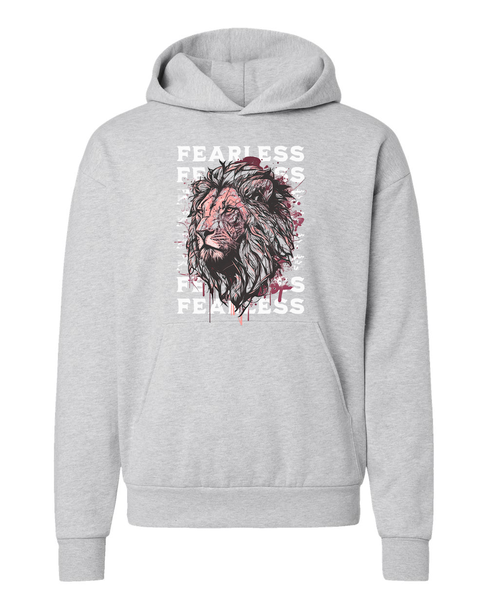 Fearless Fade w/ Lion Overlay Hoodie - Shirtify