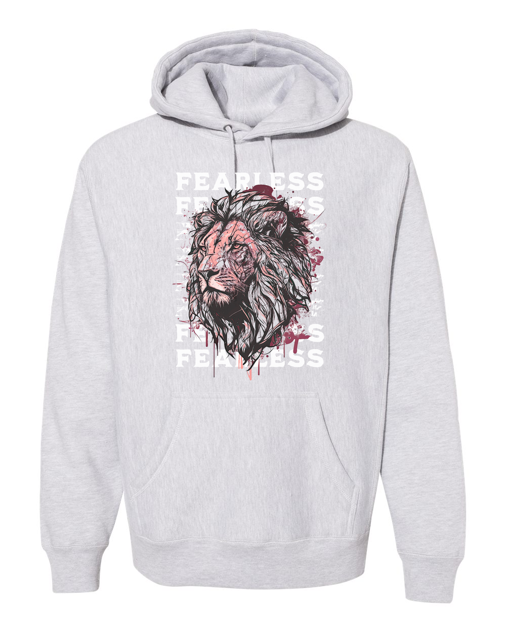 Fearless Fade w/ Lion Overlay Hoodie - Shirtify