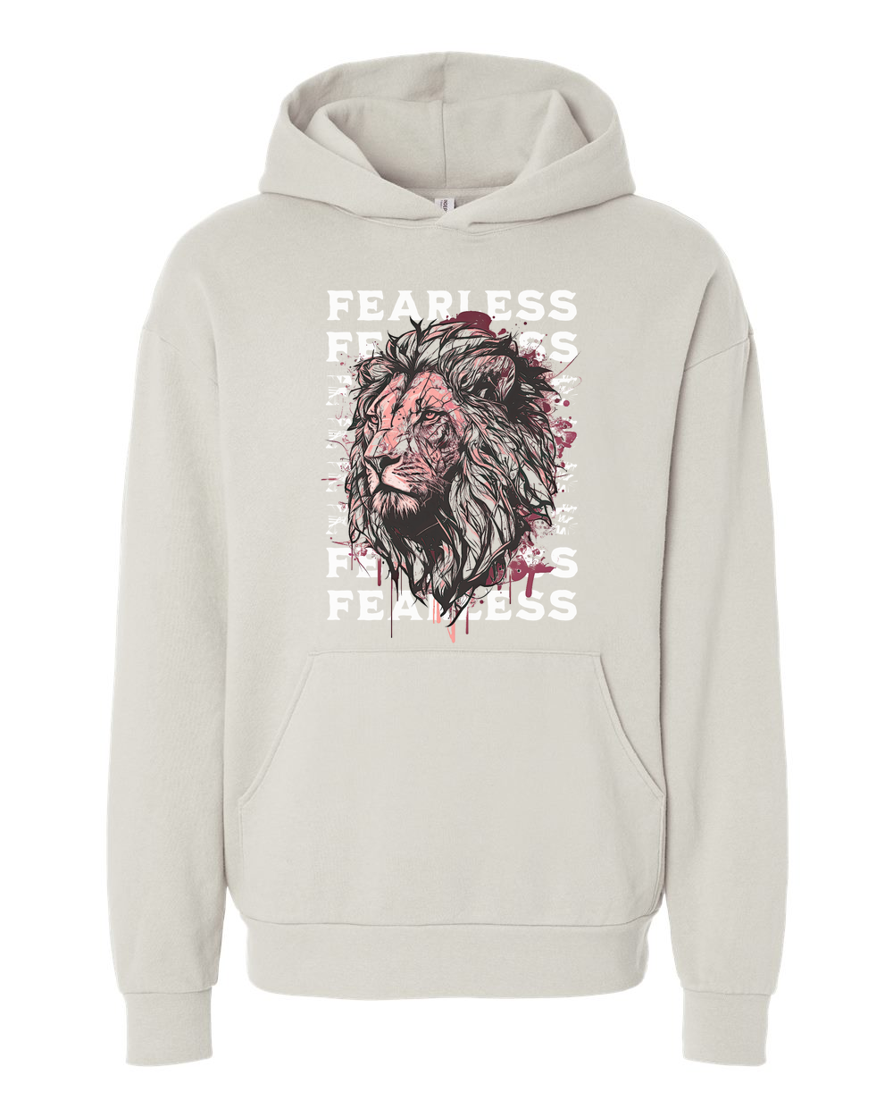 Fearless Fade w/ Lion Overlay Hoodie - Shirtify