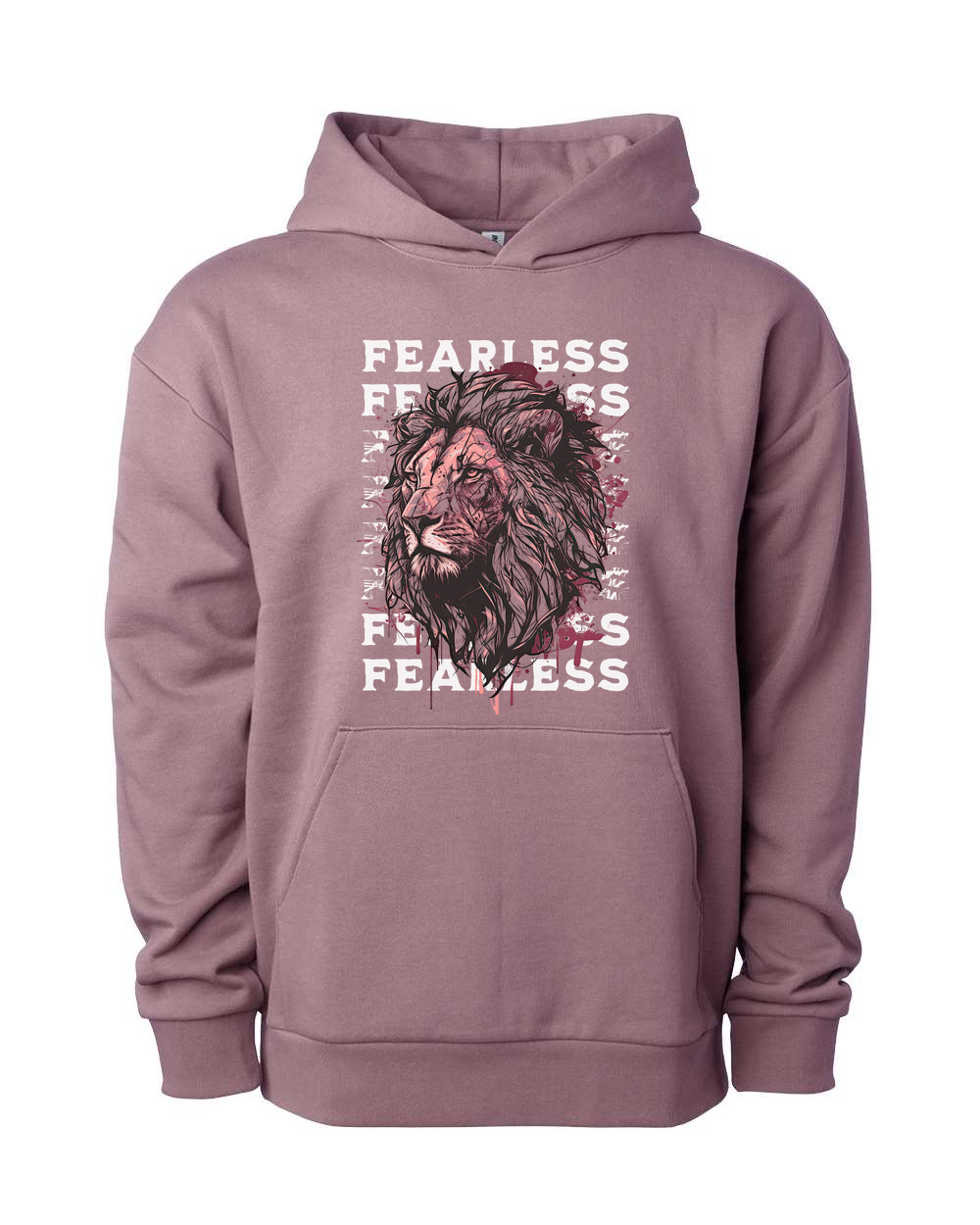 Fearless Fade w/ Lion Overlay Hoodie - Shirtify