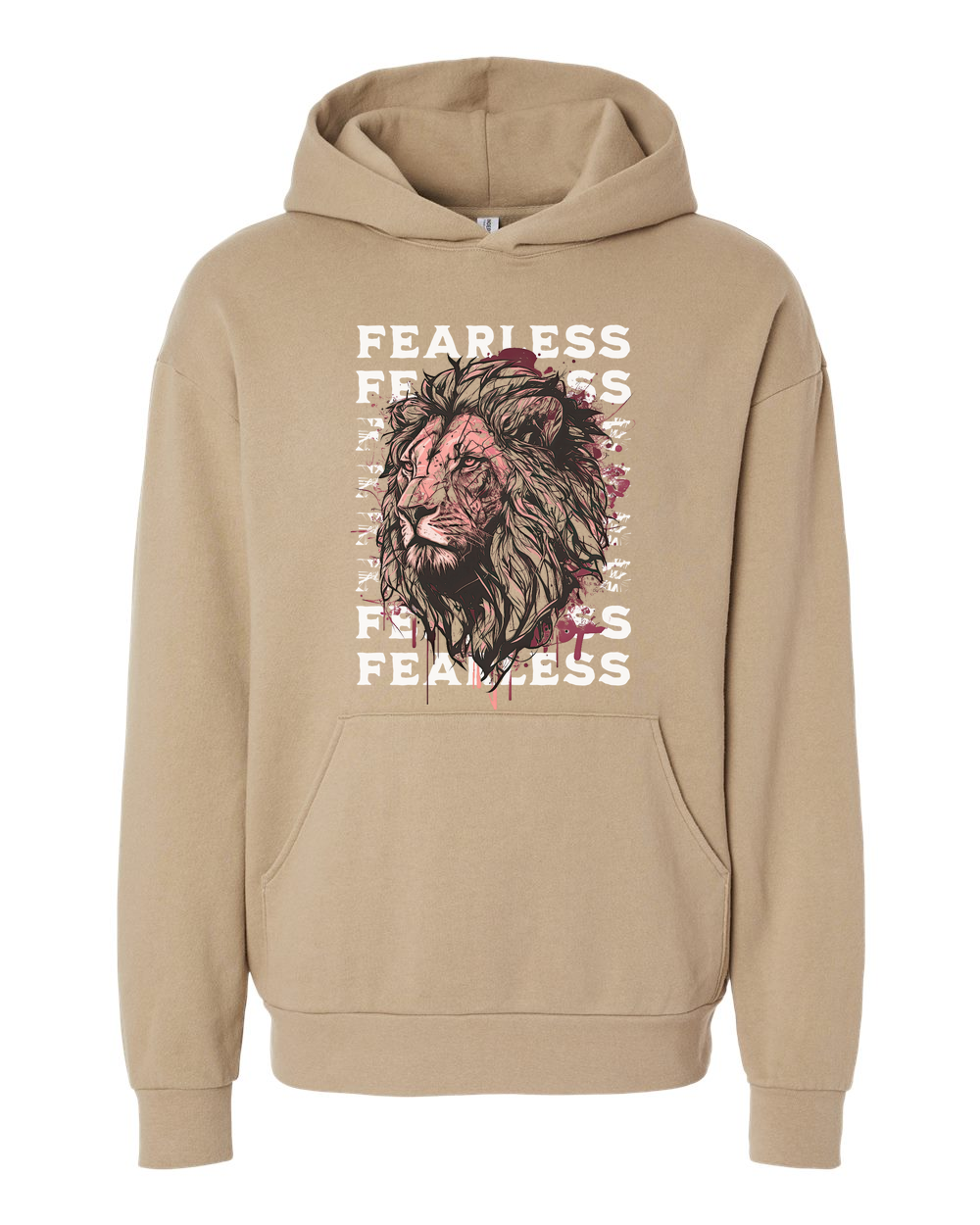 Fearless Fade w/ Lion Overlay Hoodie - Shirtify