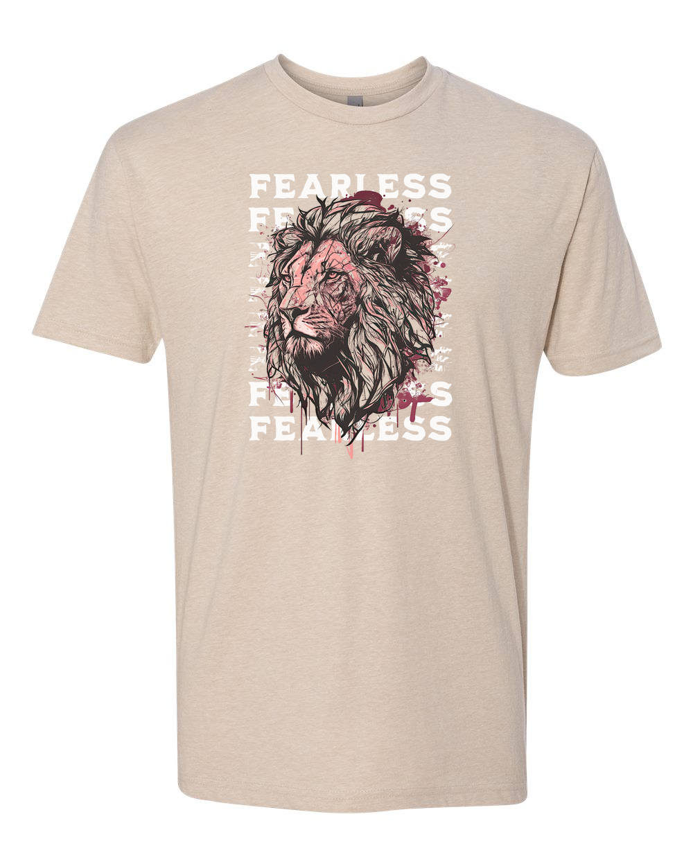 Fearless Fade w/ Lion Overlay T-Shirt - Shirtify