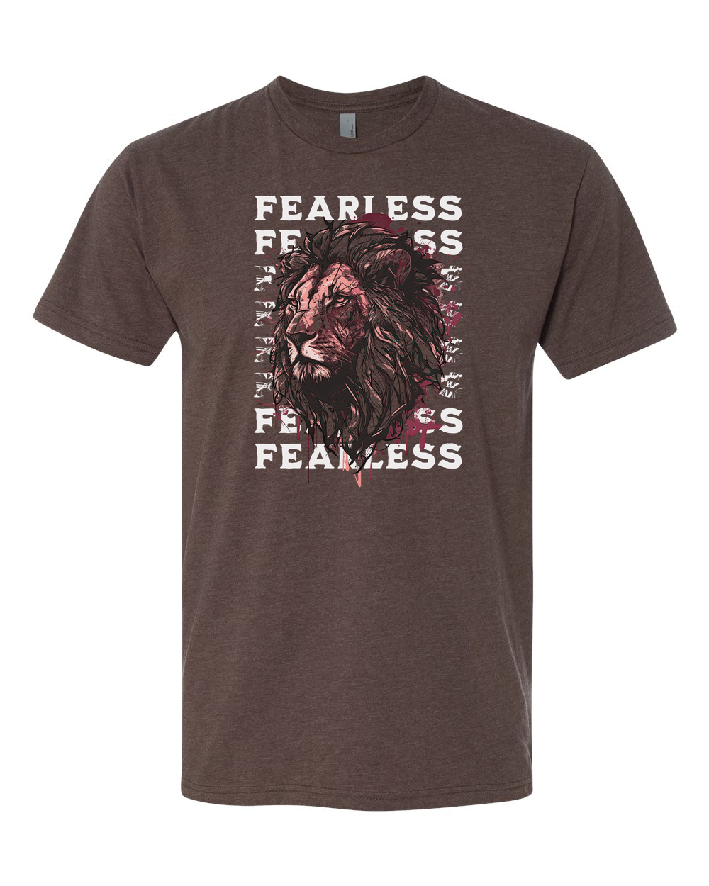 Fearless Fade w/ Lion Overlay T-Shirt - Shirtify