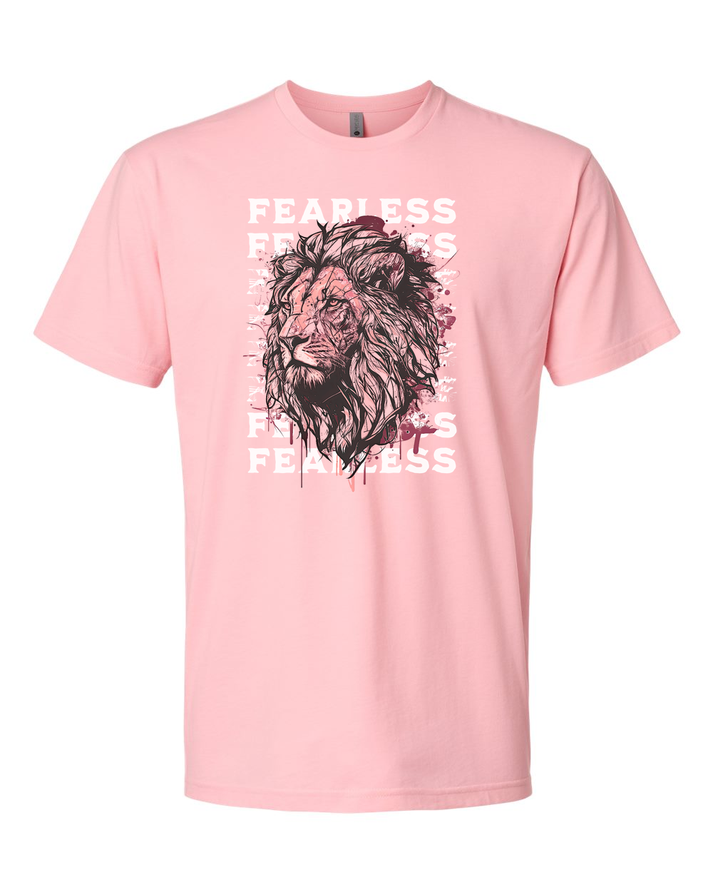 Fearless Fade w/ Lion Overlay T-Shirt - Shirtify