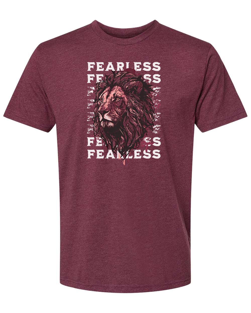 Fearless Fade w/ Lion Overlay T-Shirt - Shirtify