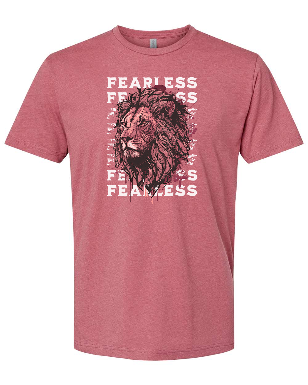 Fearless Fade w/ Lion Overlay T-Shirt - Shirtify