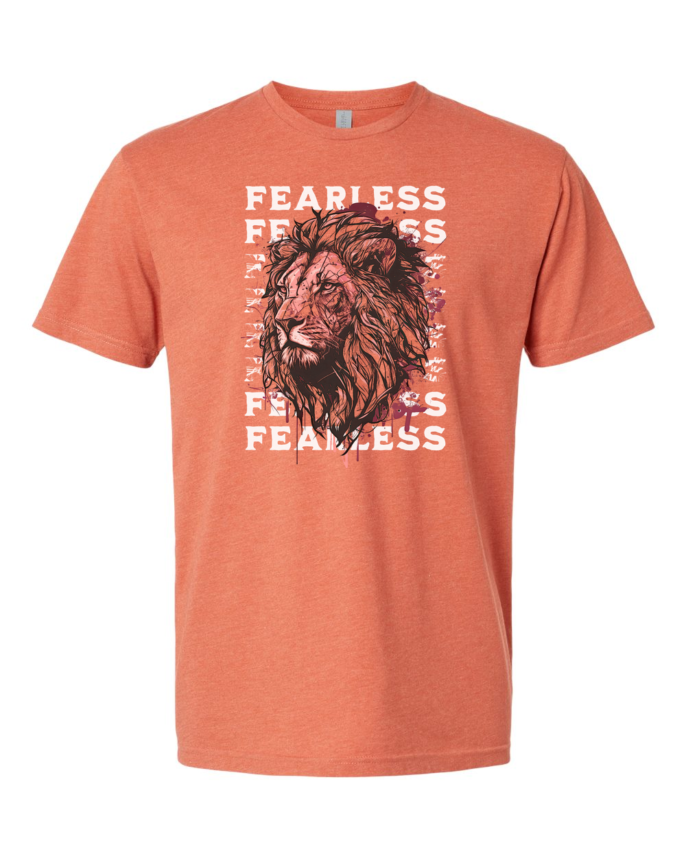 Fearless Fade w/ Lion Overlay T-Shirt - Shirtify