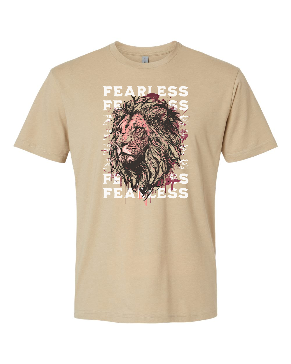 Fearless Fade w/ Lion Overlay T-Shirt - Shirtify