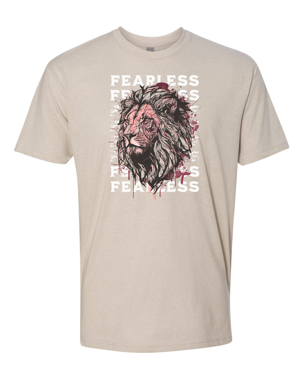 Fearless Fade w/ Lion Overlay T-Shirt - Shirtify