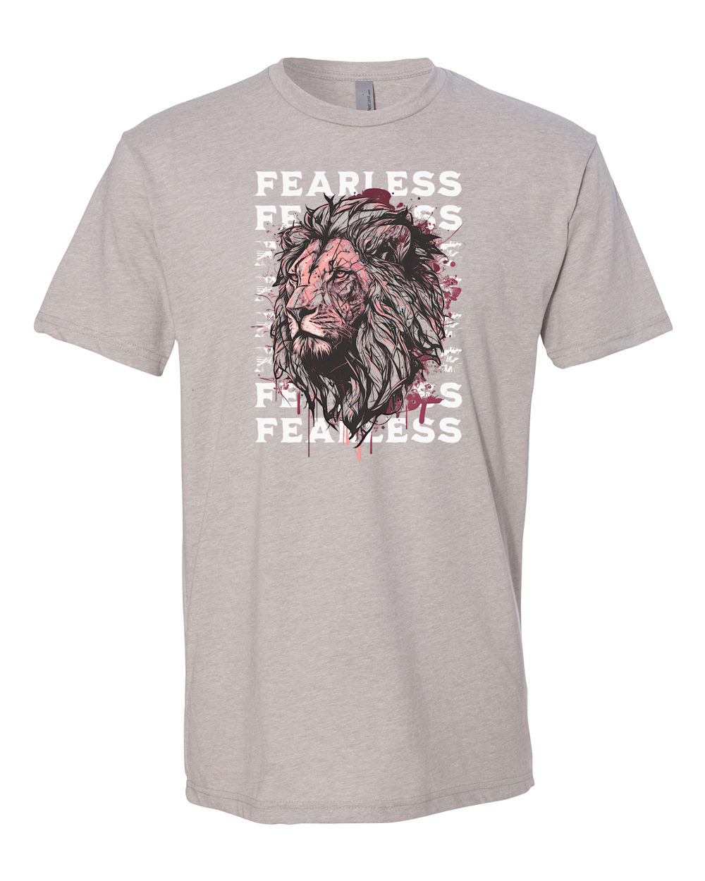 Fearless Fade w/ Lion Overlay T-Shirt - Shirtify