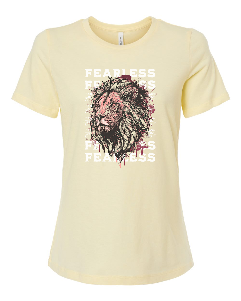 Fearless Fade w/ Lion Overlay Women's T-Shirt - Shirtify