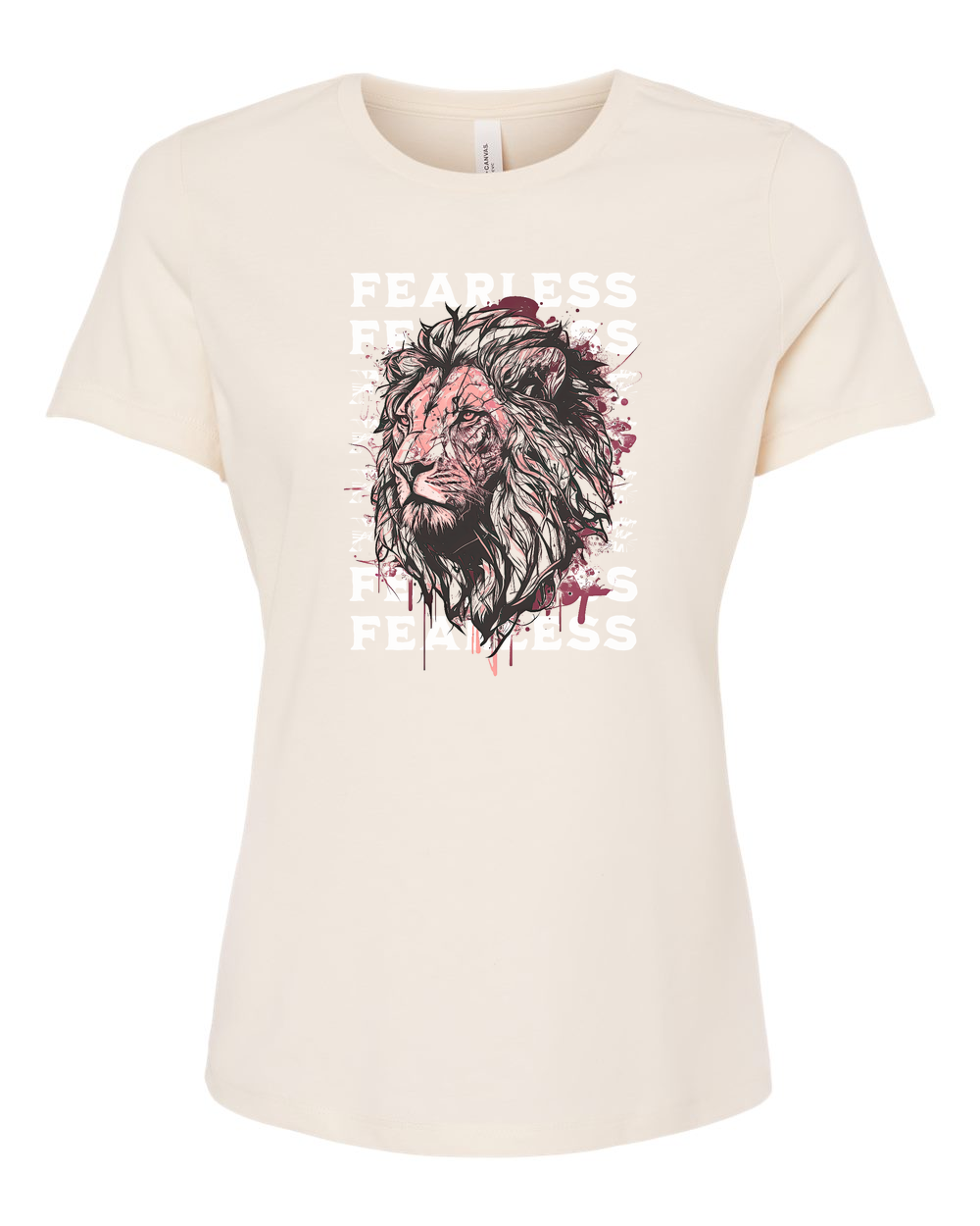 Fearless Fade w/ Lion Overlay Women's T-Shirt - Shirtify
