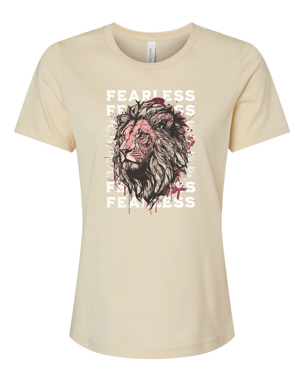 Fearless Fade w/ Lion Overlay Women's T-Shirt - Shirtify