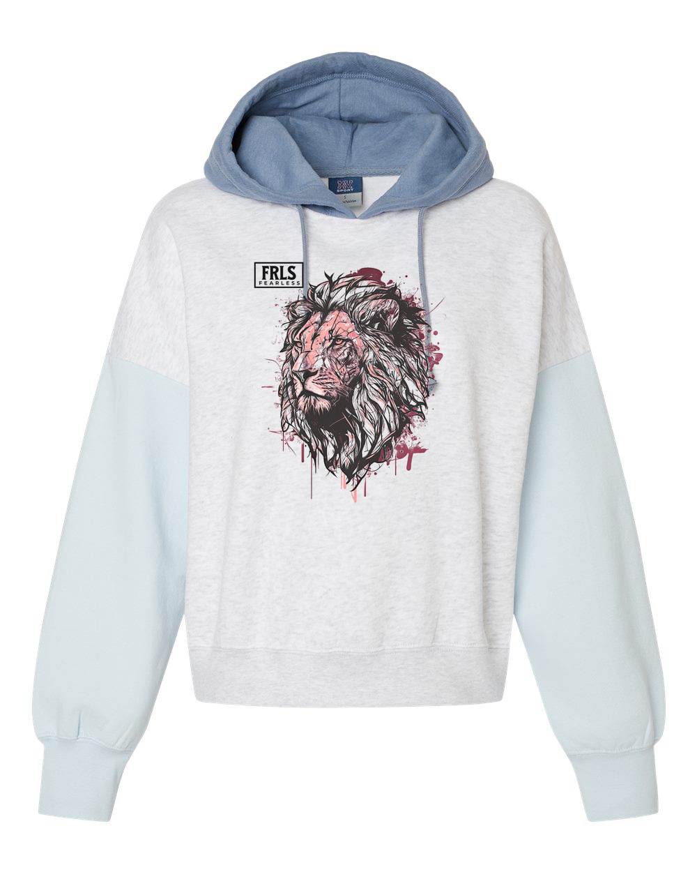 Fearless Logo w/ Lion Women's Cropped or Lightweight Hoodie - Shirtify