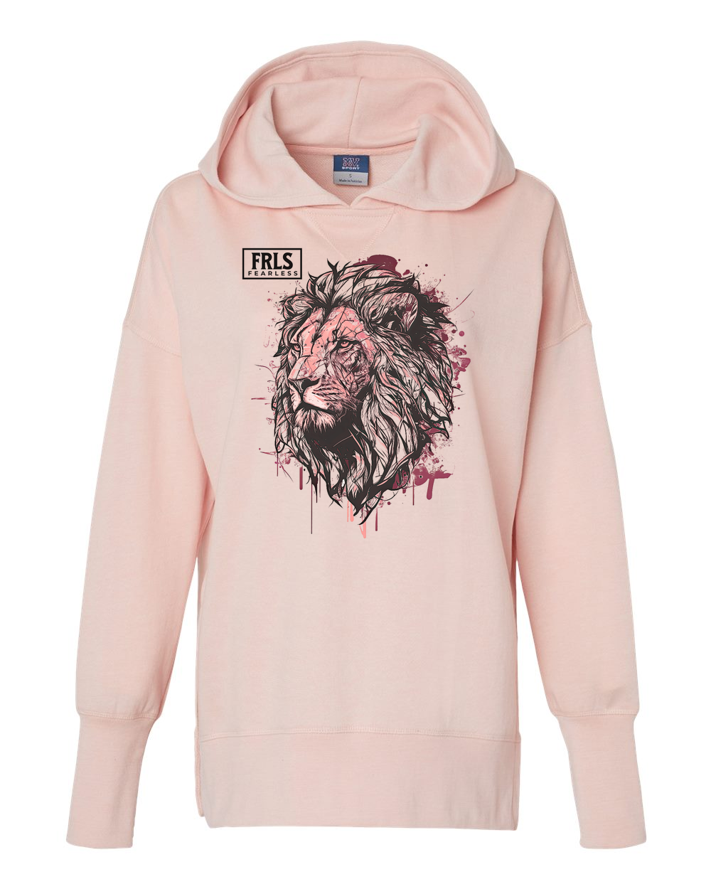 Fearless Logo w/ Lion Women's Cropped or Lightweight Hoodie - Shirtify