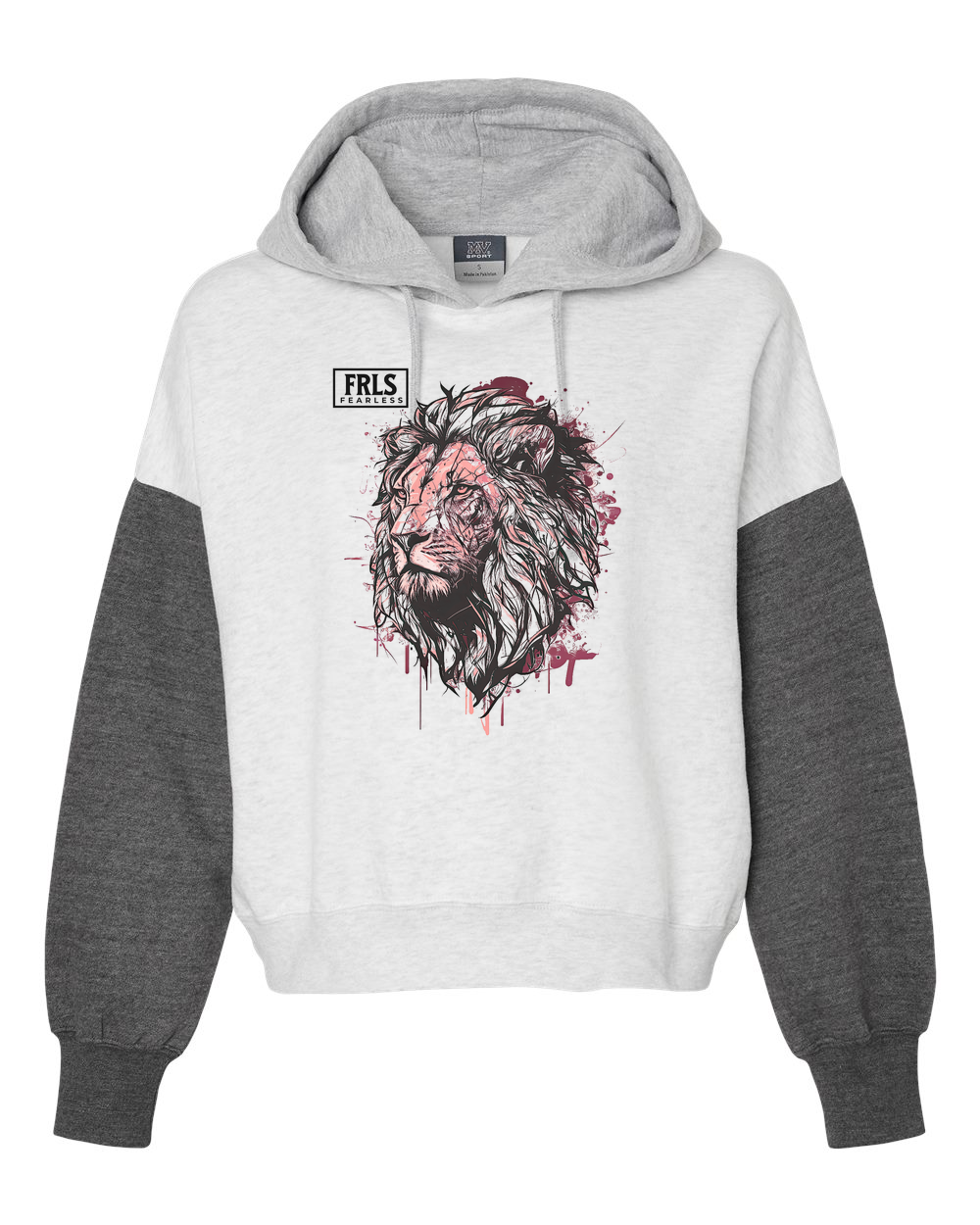 Fearless Logo w/ Lion Women's Cropped or Lightweight Hoodie - Shirtify