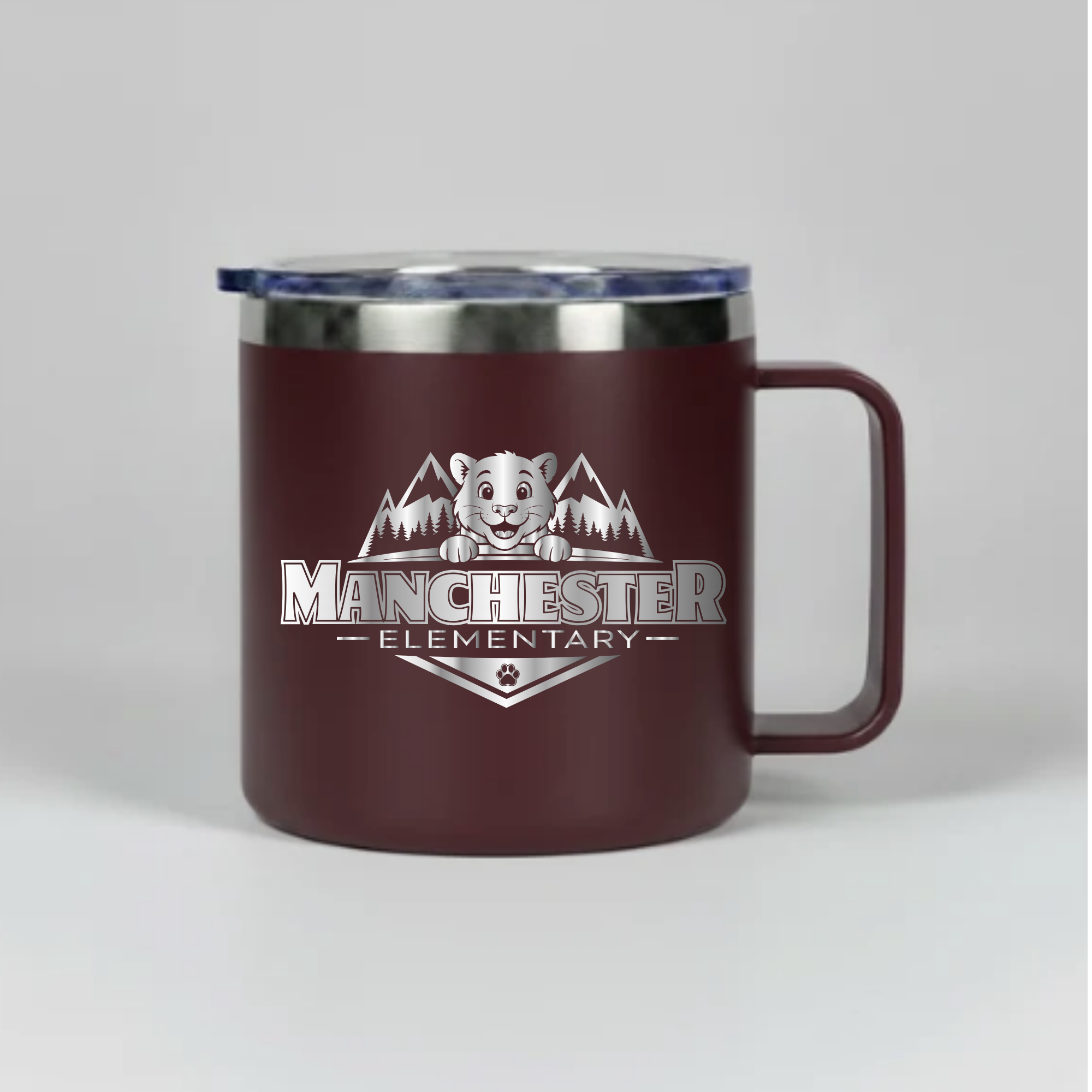 Manchester Camping Coffee Mug With Lid